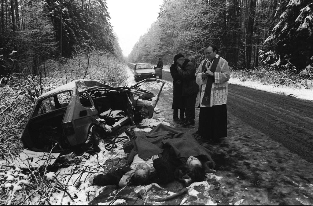 Photo from a car crash in Poland late 80's. It wasn't allowed to