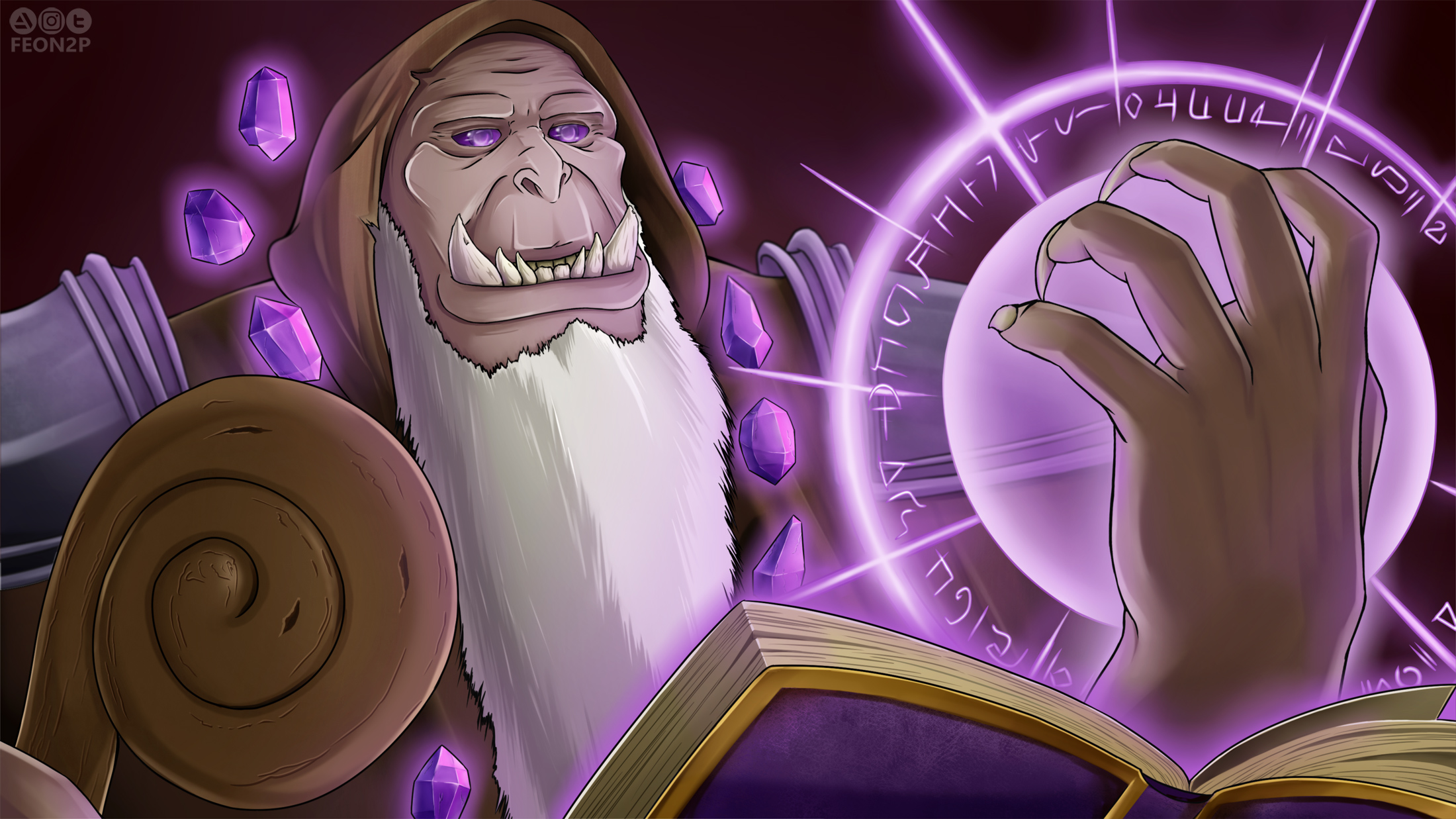 Artwork What if Guldan went the Arcane Magic path not the one of fel