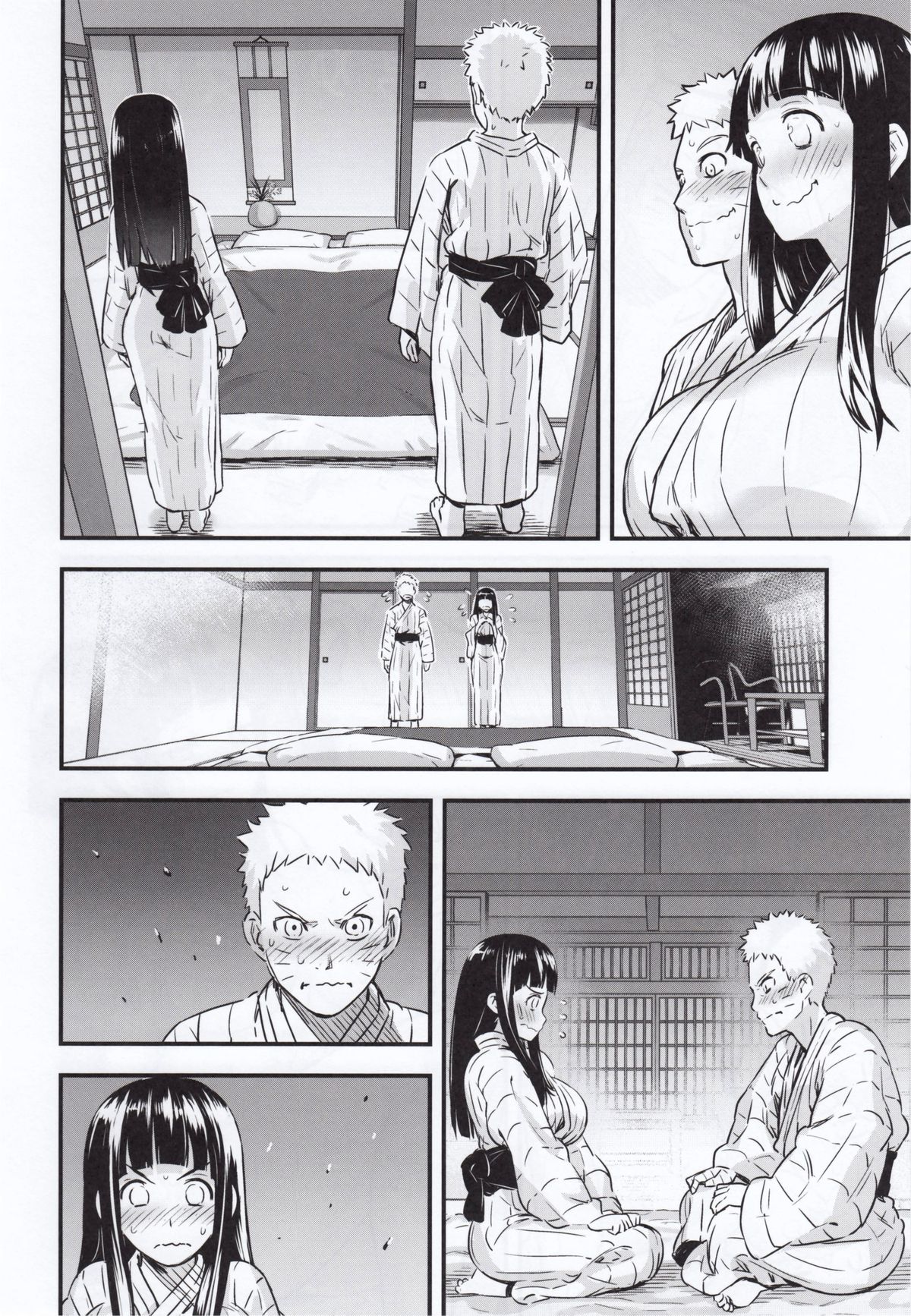 Newlywed Naruto and Hinata nervous to do it for the first time. : wholesomehentai