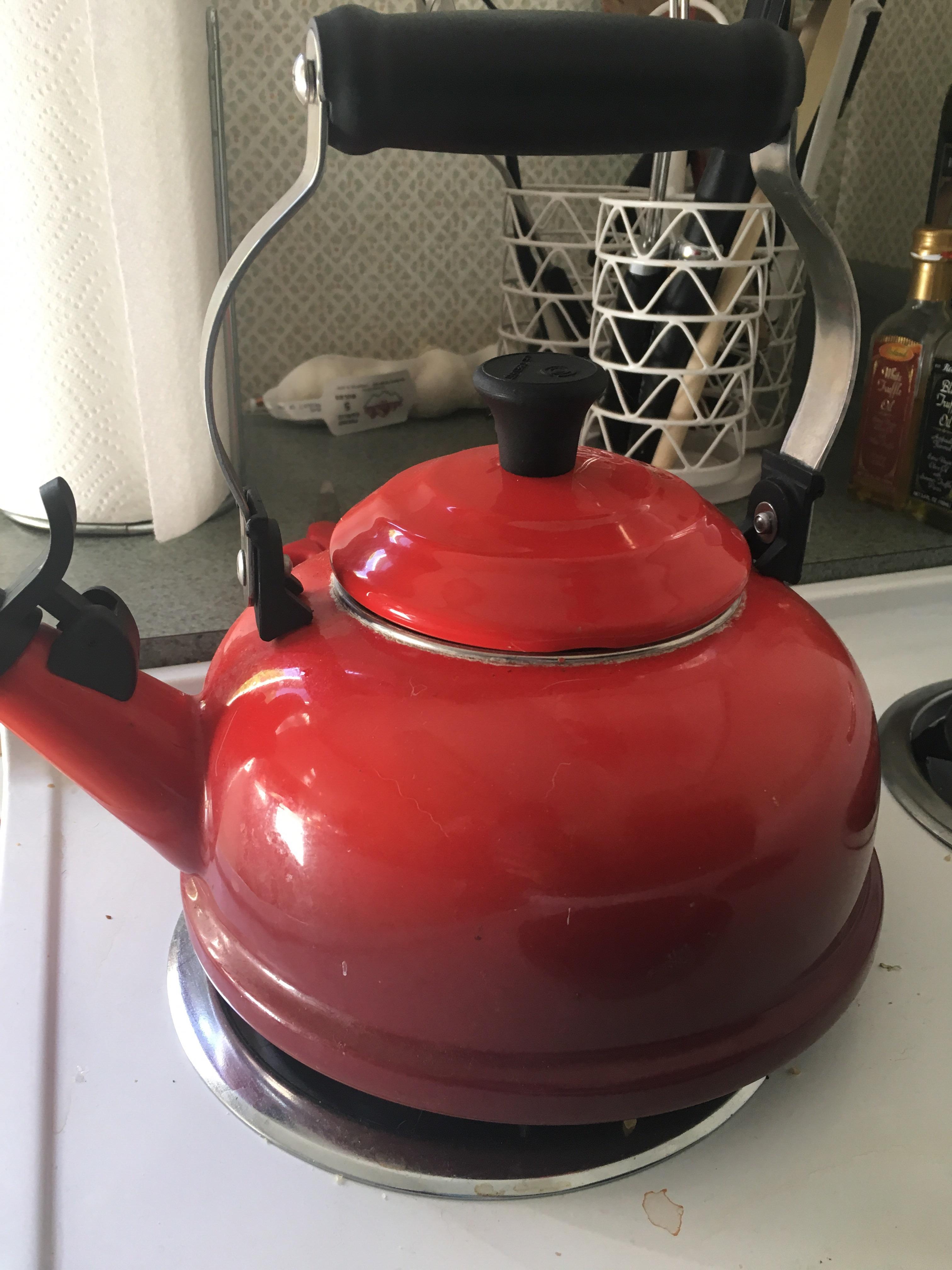 Today I picked up this Le Creuset tea kettle for 3, retails for 110