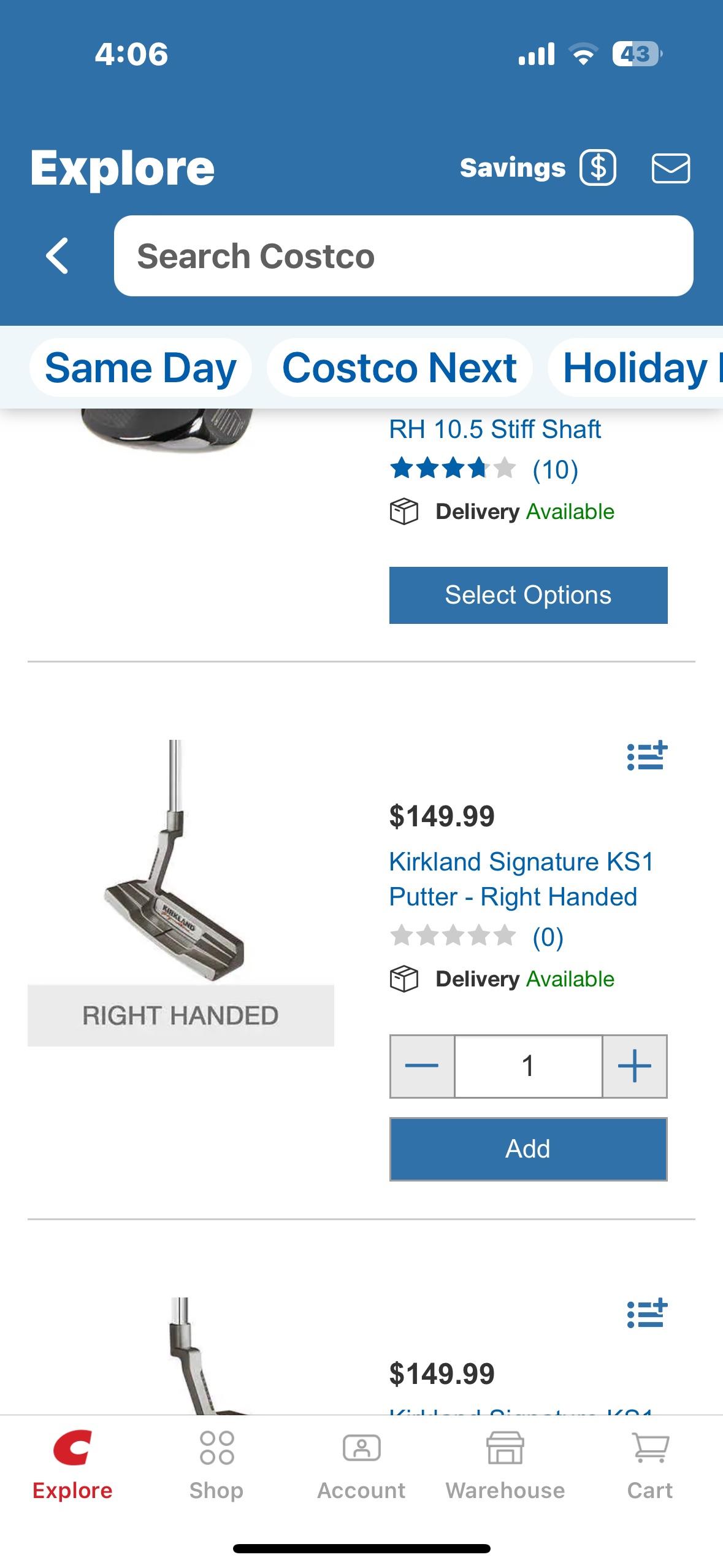 Costco has putters online r/golf