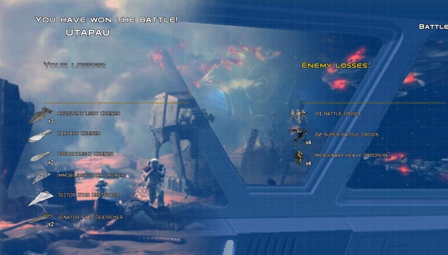 I auto resolved a battle where my death fleet was attacking troop transports. I didn't even get