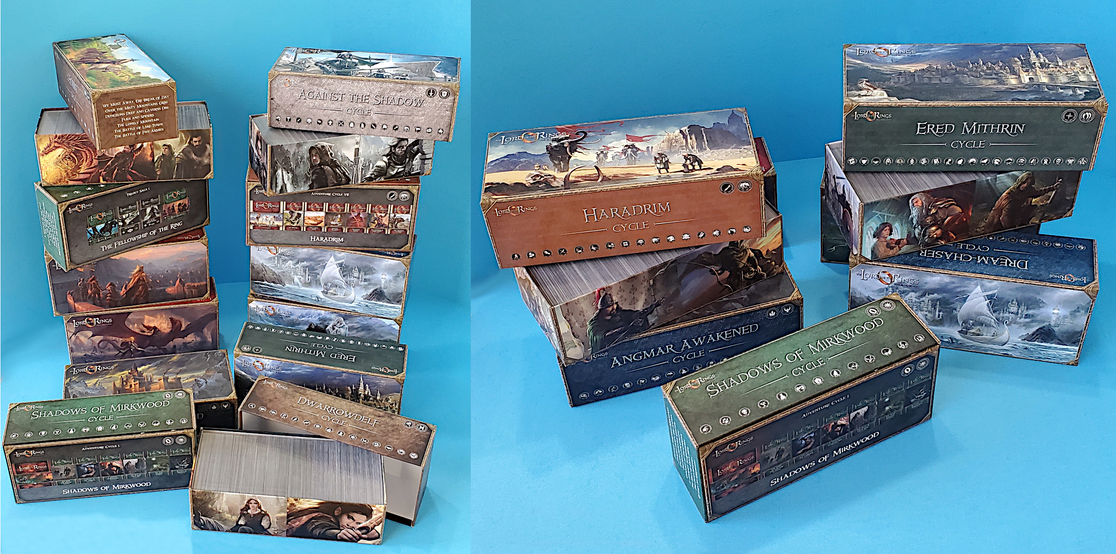 Custom LOTRLCG Encounter Card Storage and Display Boxes r/lotrlcg