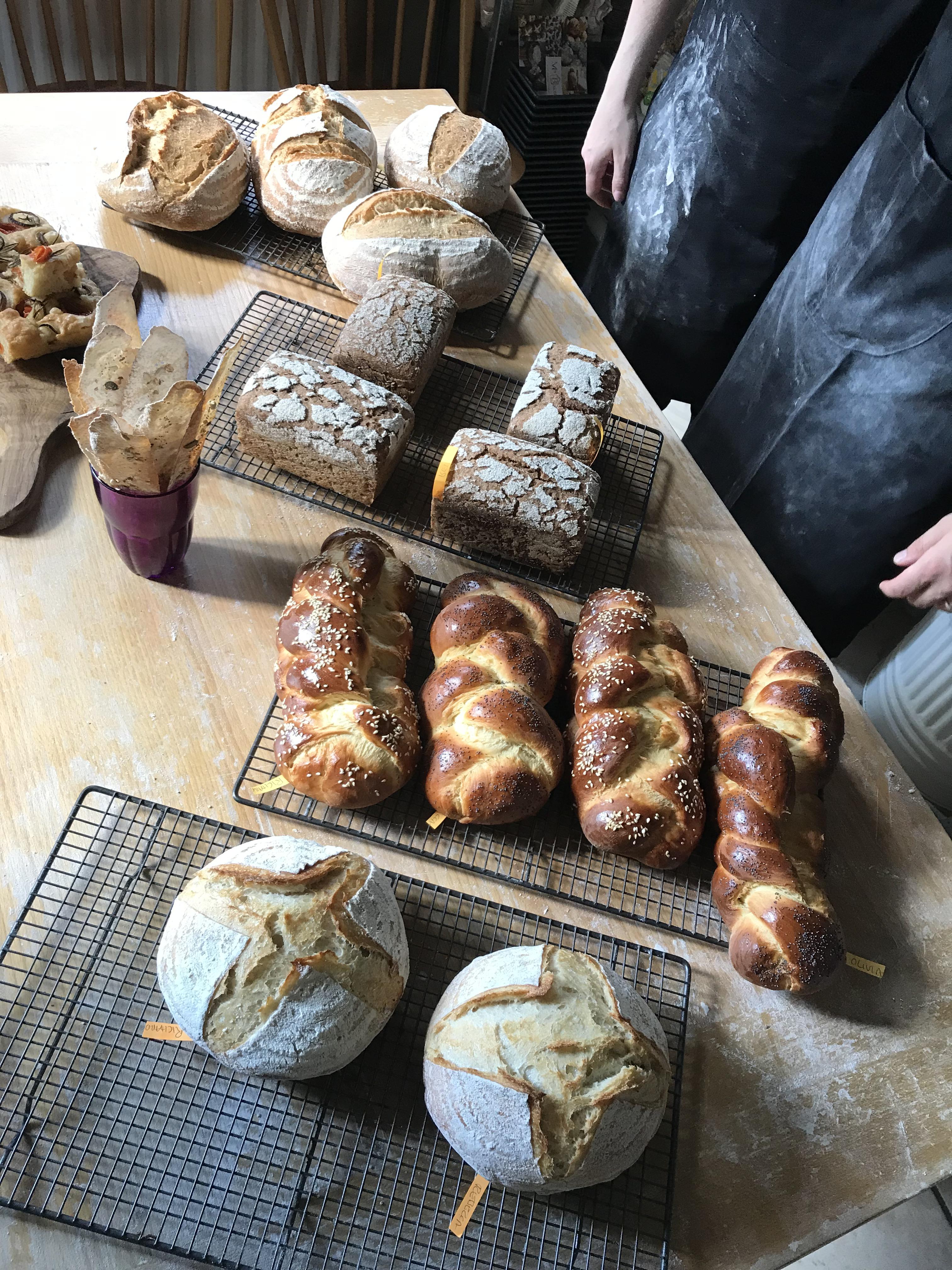Took a breadmaking course as a graduation present. Look at all these