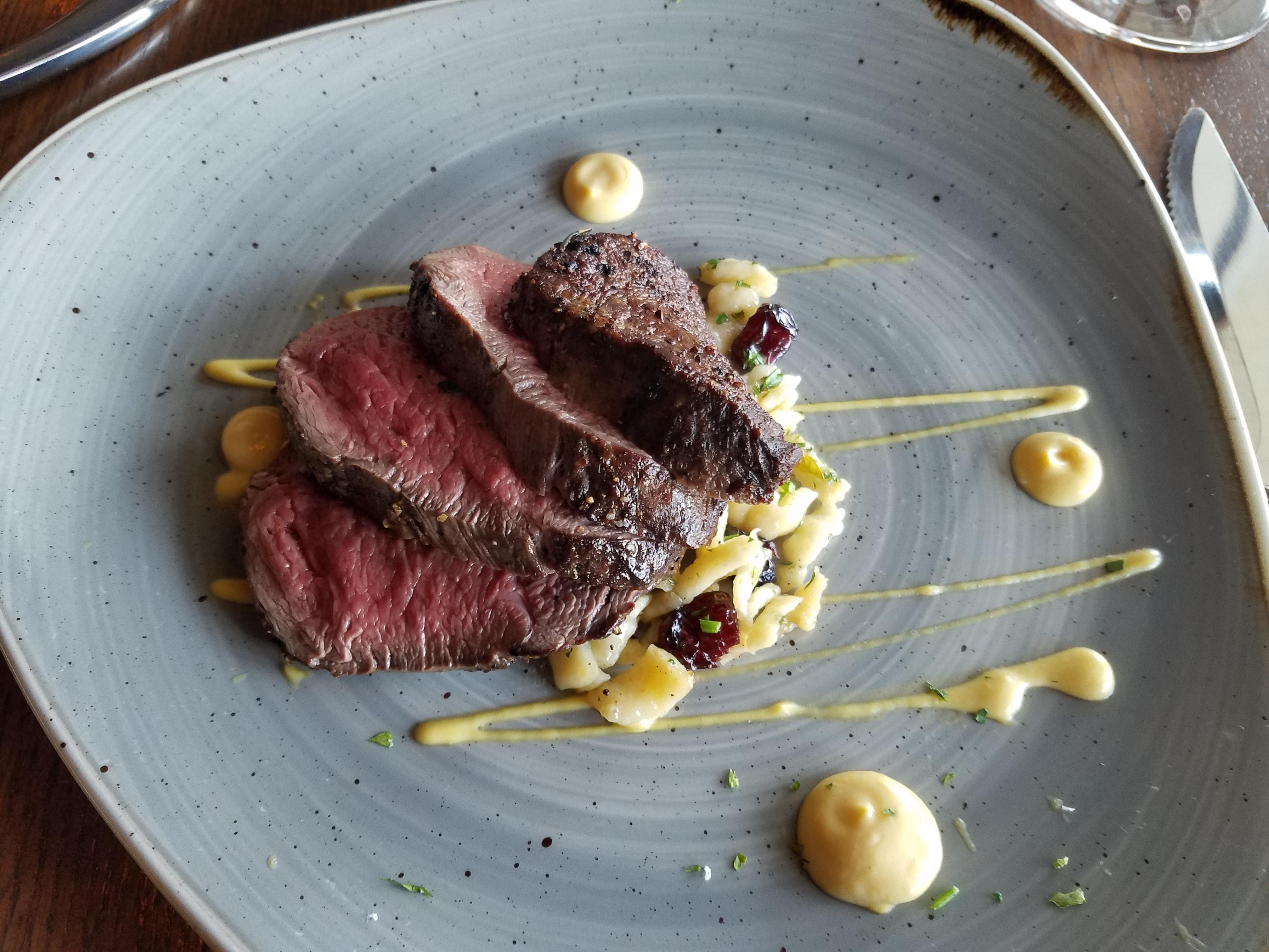 Elk Steak at Antler's in San Antonio r/steak