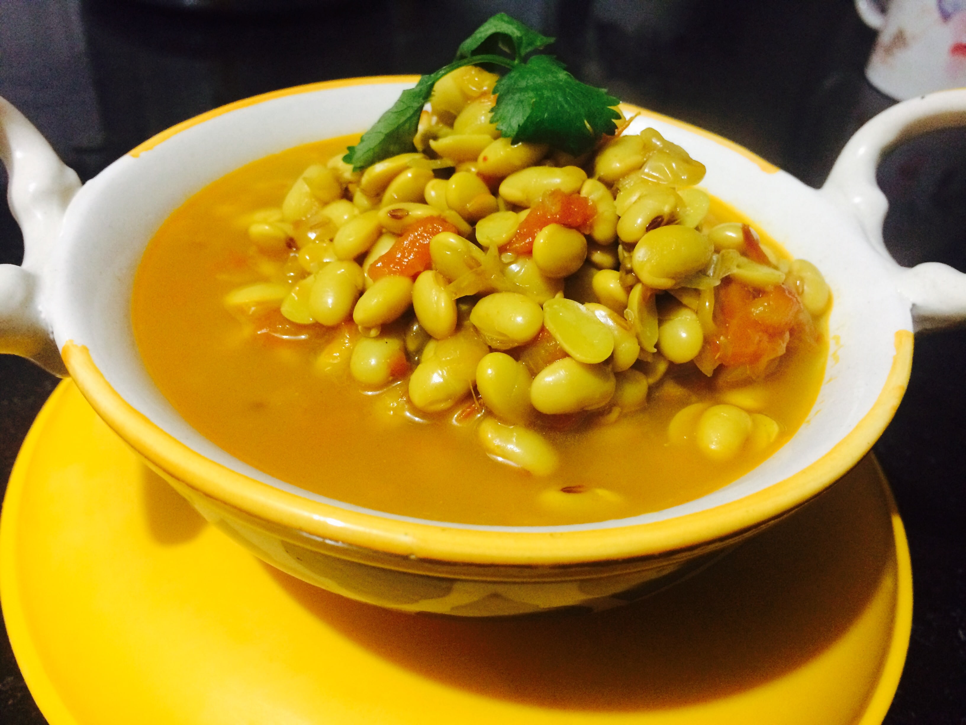 Soya Bean Curry Recipe Delicious dal curry made with soya beans and