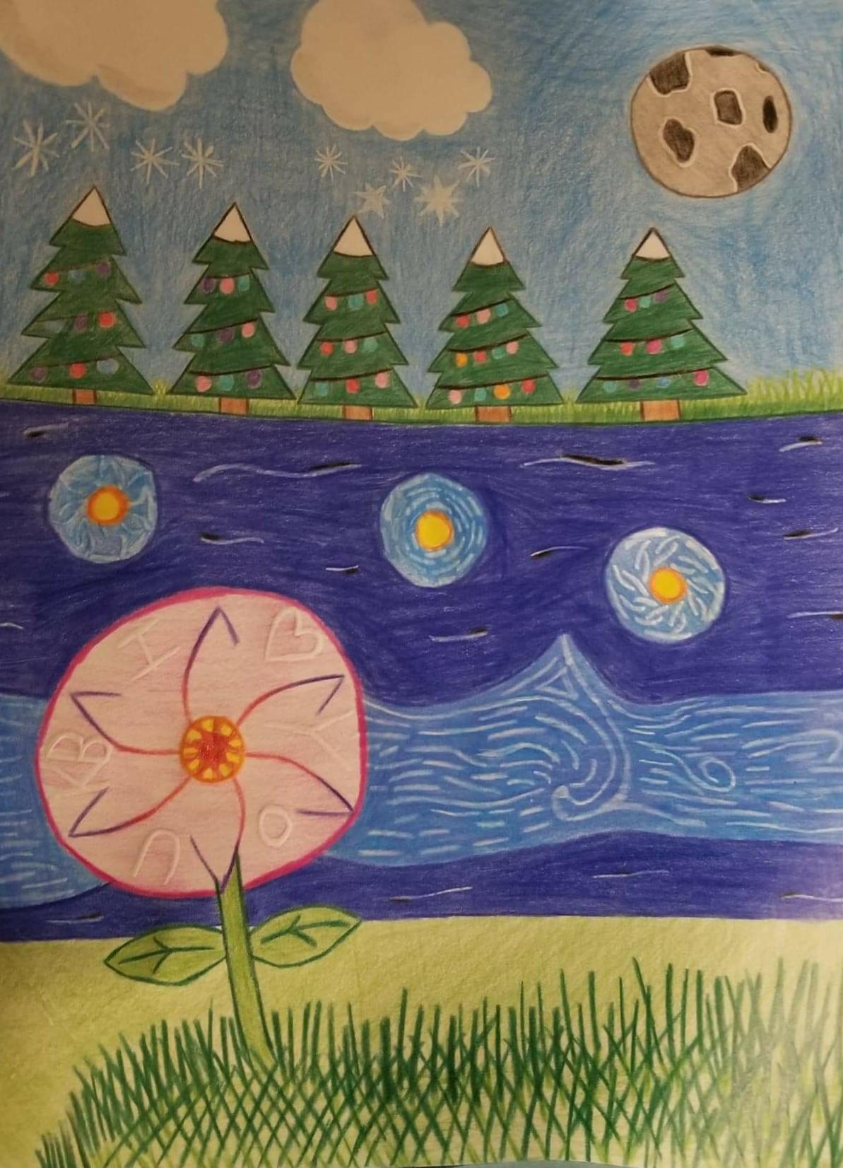 2024 Crayola Serpentine Design Christmas Colored Pencils Christmas Paradise, Colored Pencil, 9x12 Art