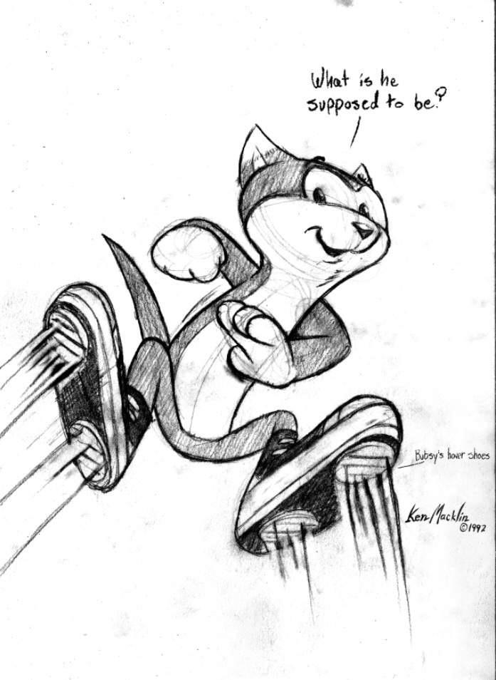 Bubsy concept art by Ken Macklin r/the_Bubsy