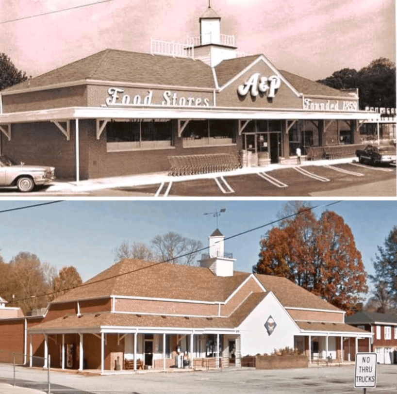Former A&P Grocery Store in Marion, North Carolina, turned into a city