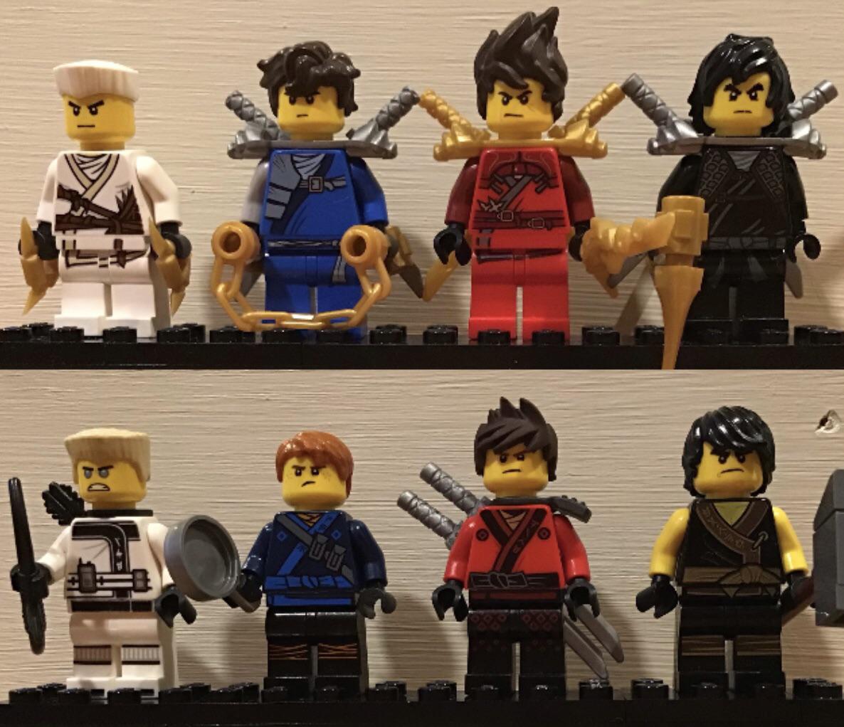 I put the new hair on the old designs and the old hair on the new