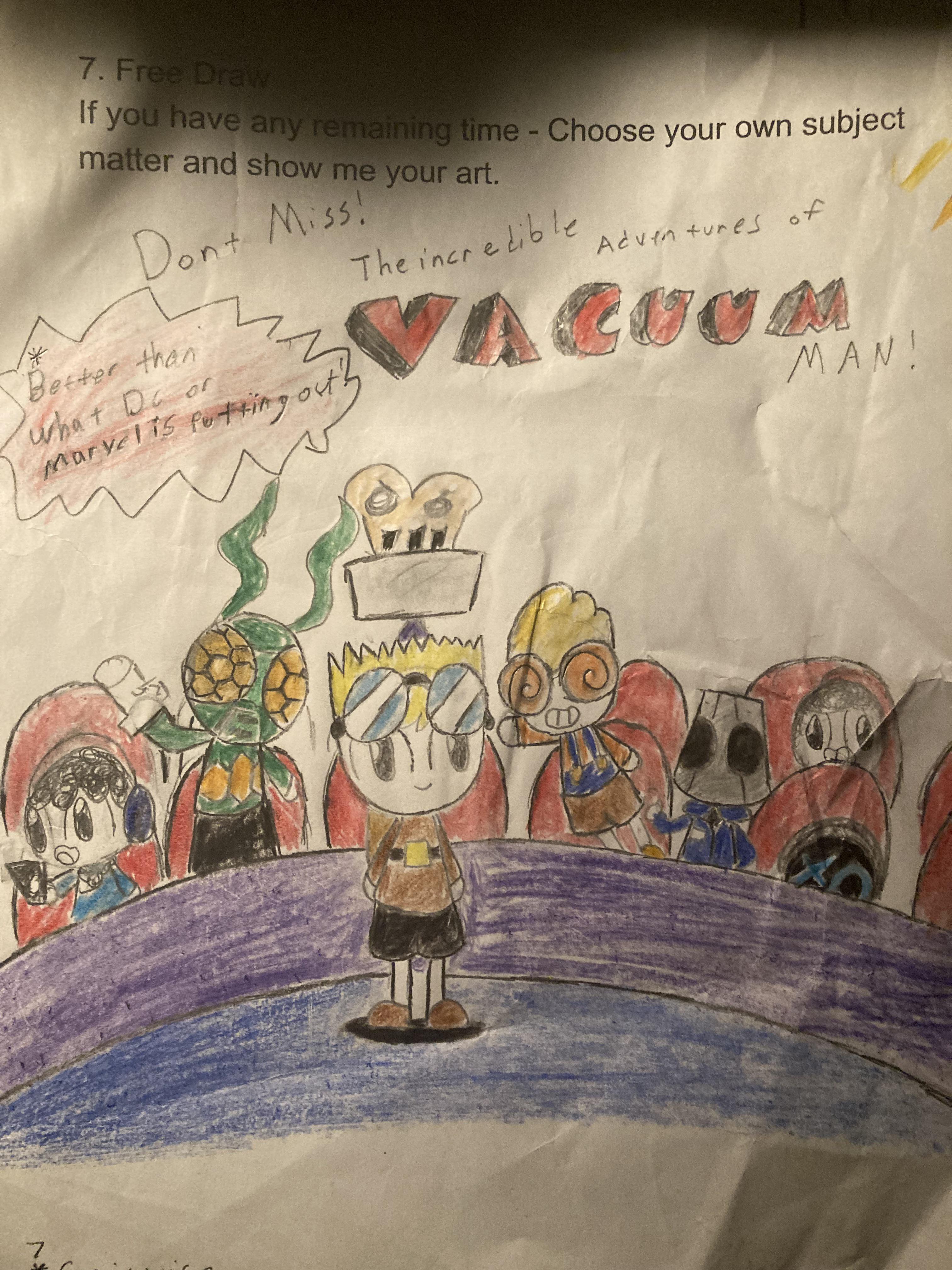 Vacuum Man promo art r/VacuumMan