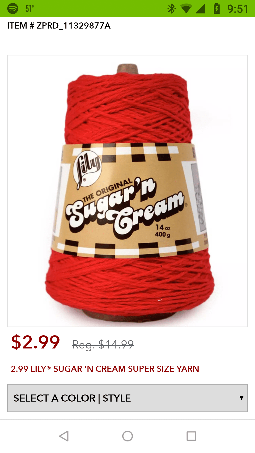 The sale is back! Joann, 2.99 for cotton cones, order online, can pick up in store if available