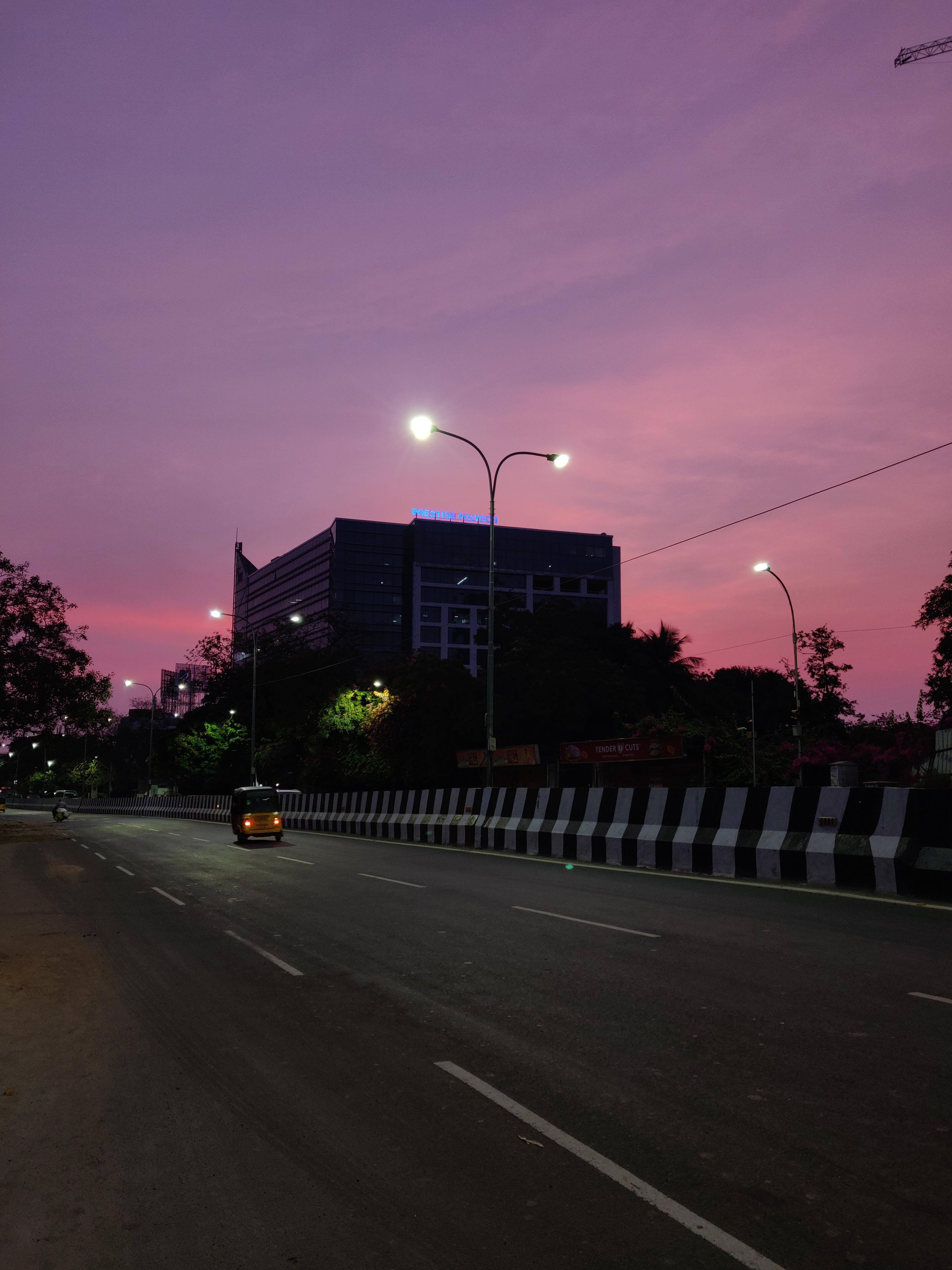 Chennai Mount Road at 545 AM this morning. No filter. r/Chennai