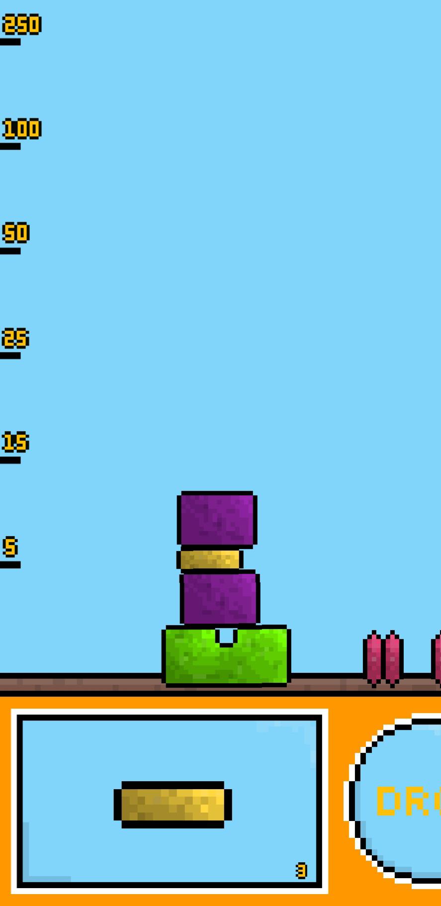 So I have a 2D game where you stack blocks and then when times up you