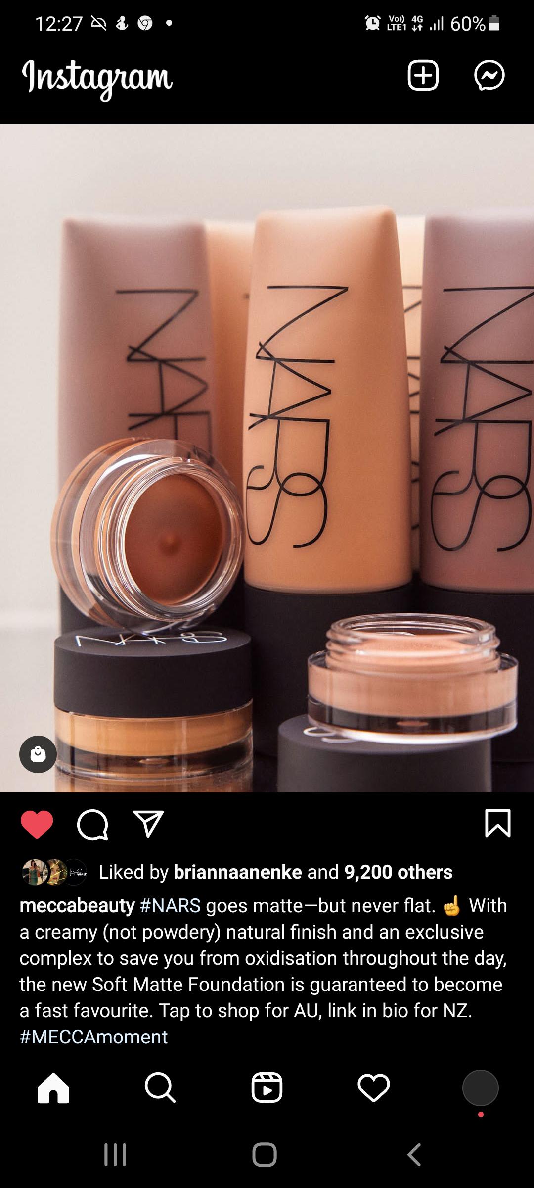 Mecca launching the NARS Soft Matte Foundation more or less an entire