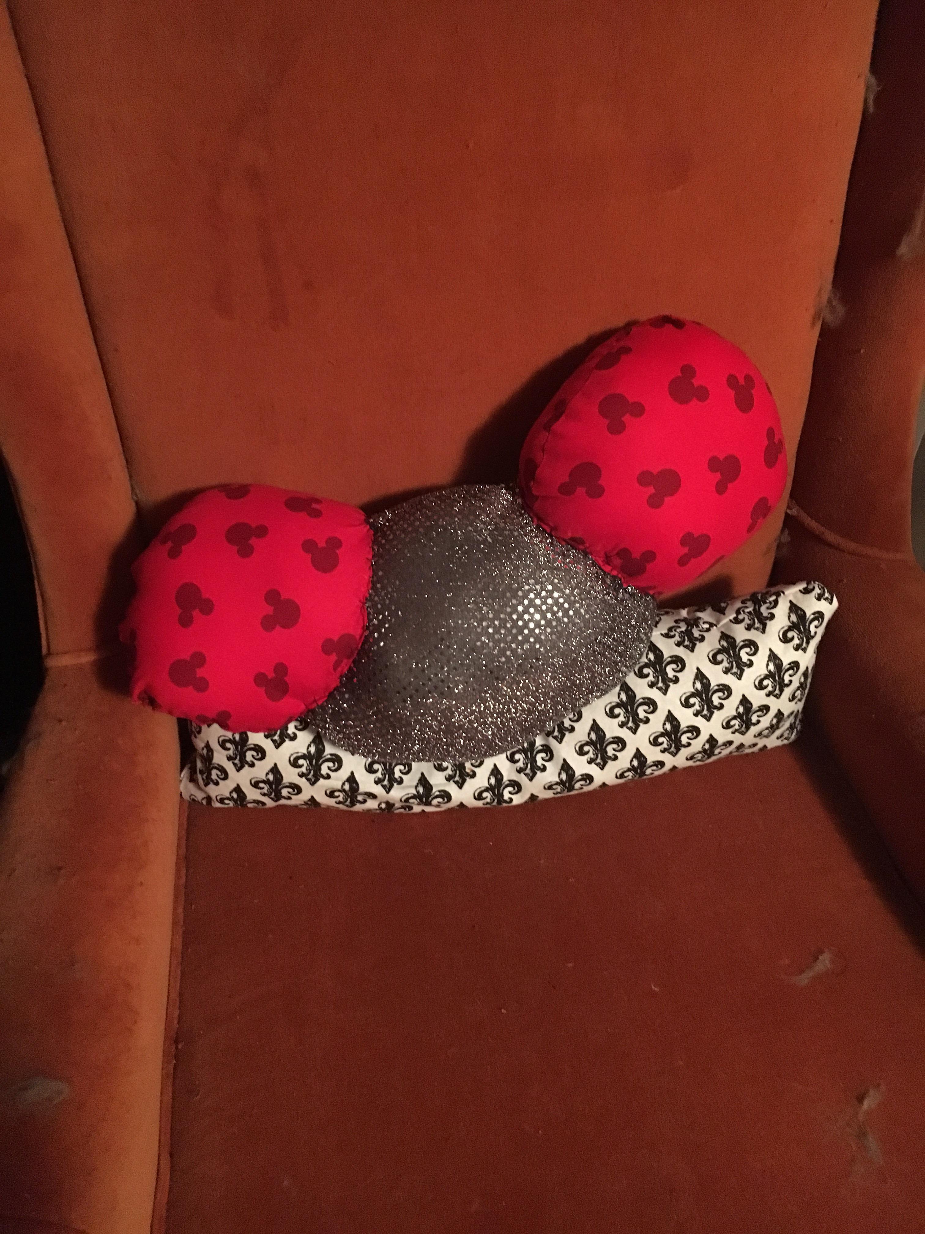 Mickey Ears Pillows Attempt 1 Not the best, but I’m satisfied for my