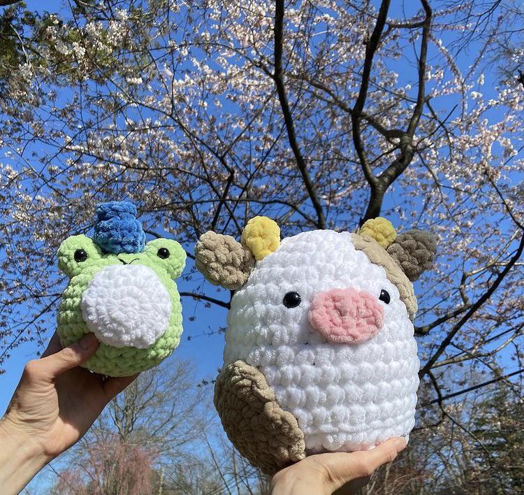 Crochet Squishmallow Cow atelieryuwa.ciao.jp