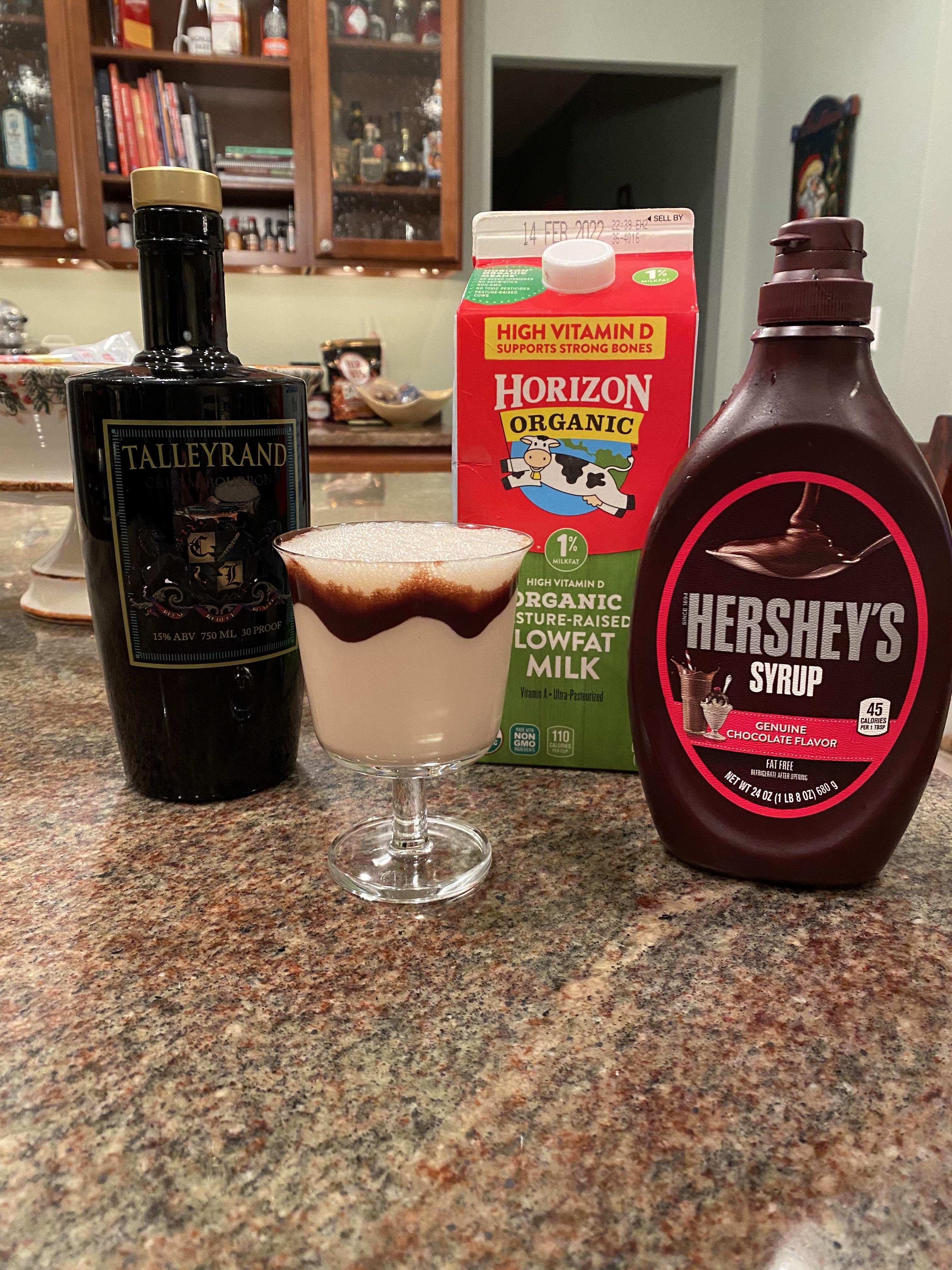 Adult chocolate milk cocktails