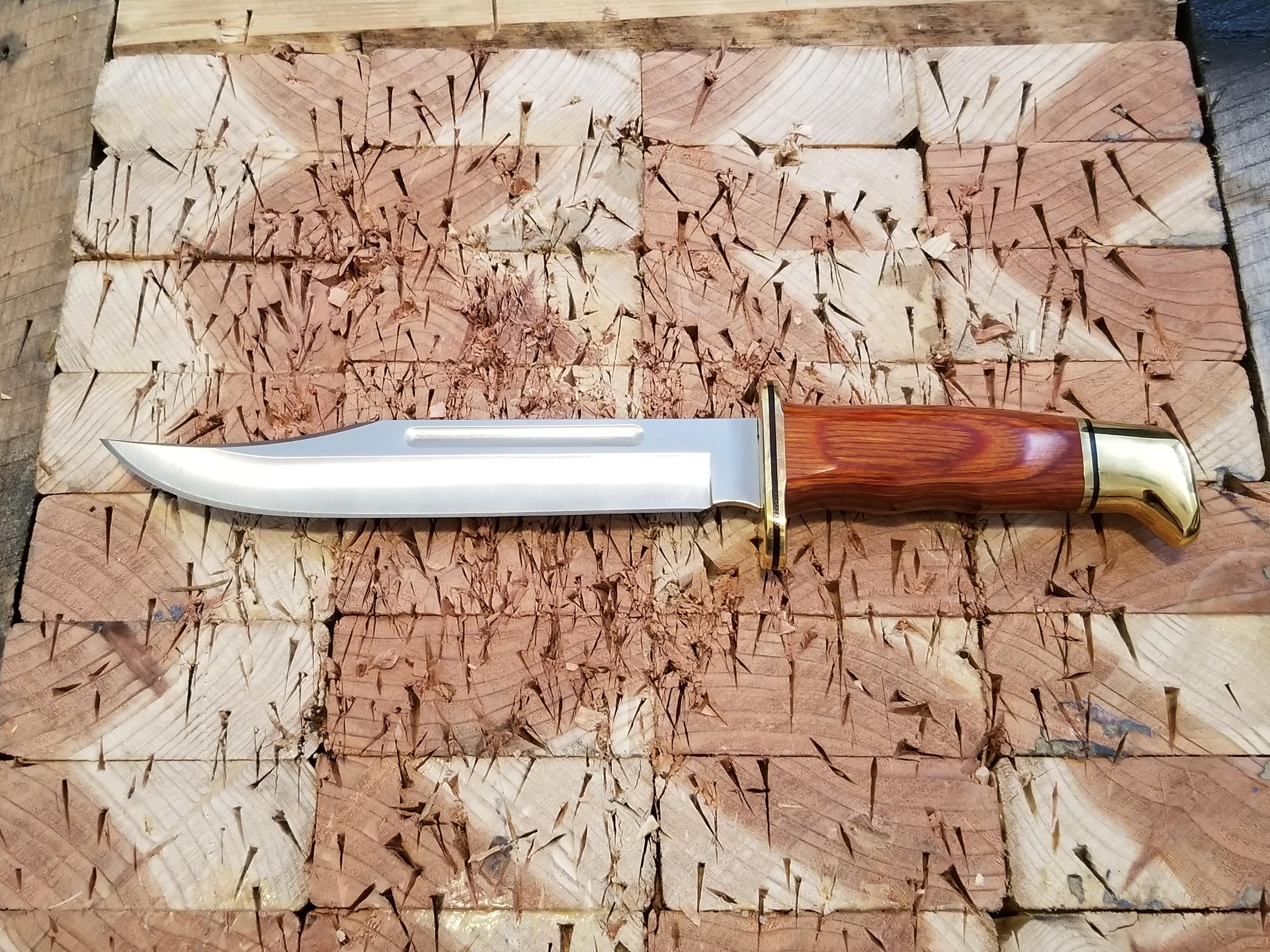 Buck 120 "The General" with Cocobolo and brass handle r/knives