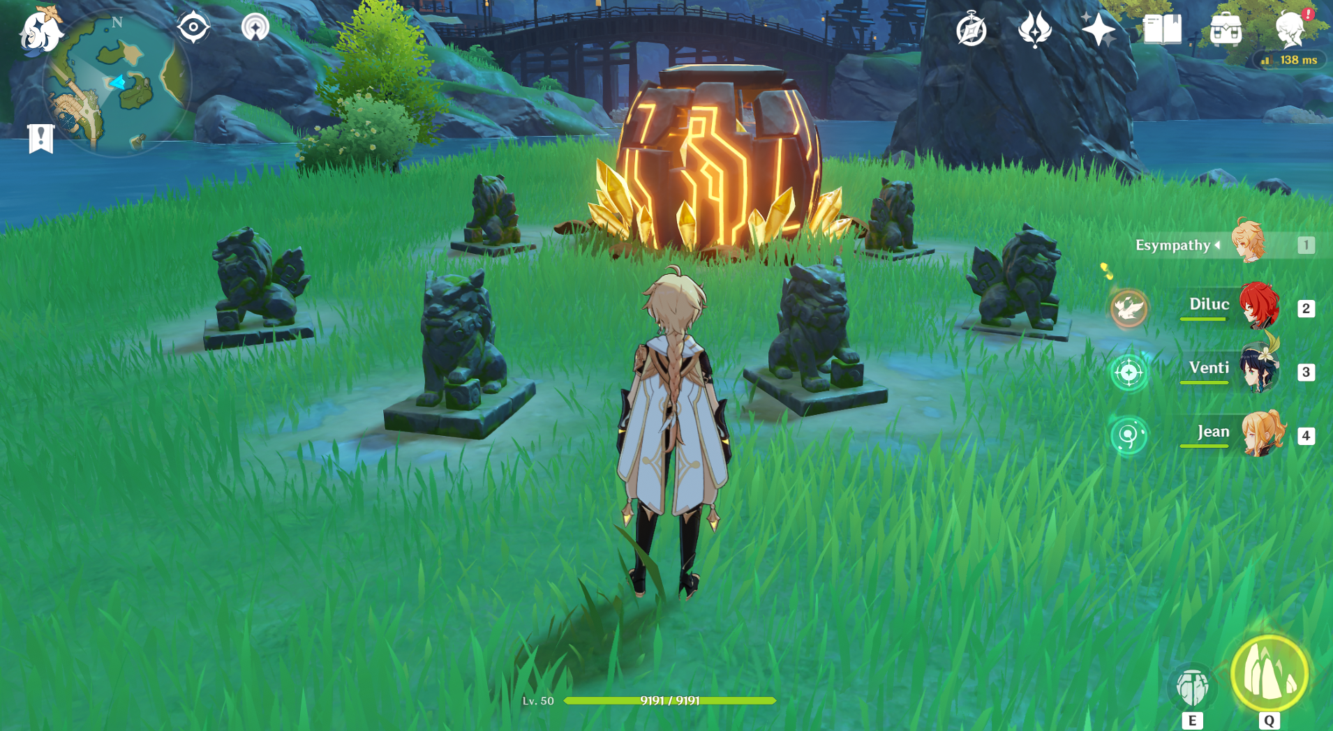 Hidden chest in Dihua Marsh, use MC Geo stone to complete the circle