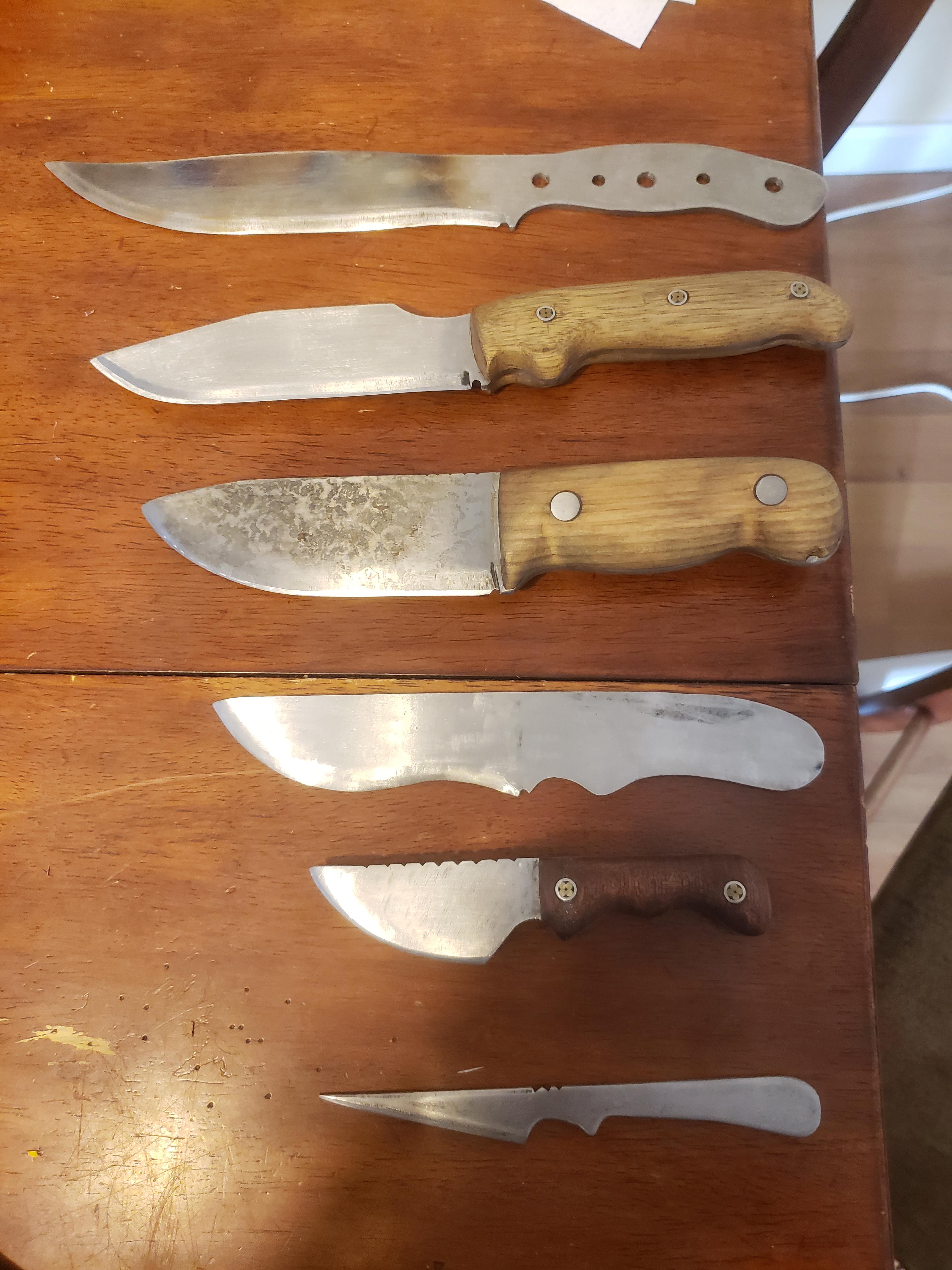 Just started making knives a few months ago with hand tools and an