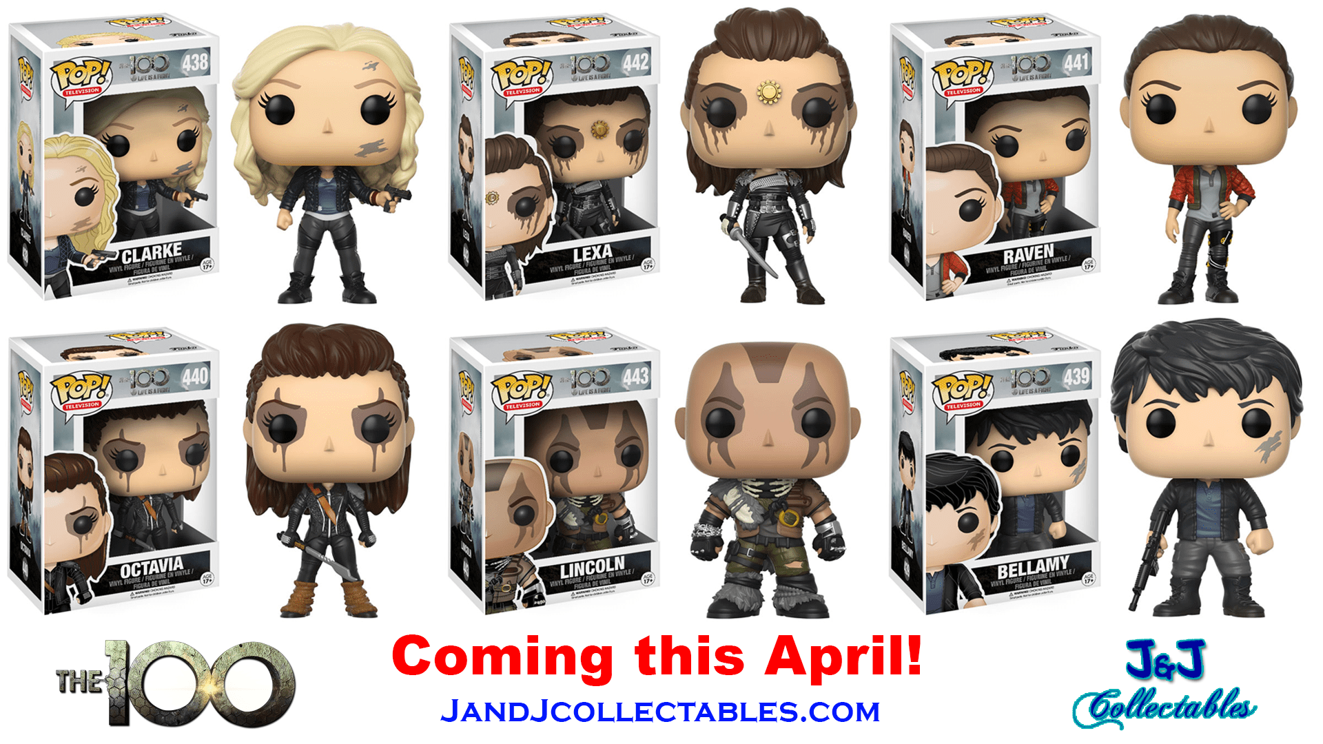 Just announced The 100 Funko Pop's! r/The100