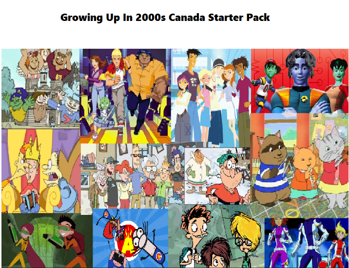 TV characters Canadians vaguely remember starter pack r/starterpacks