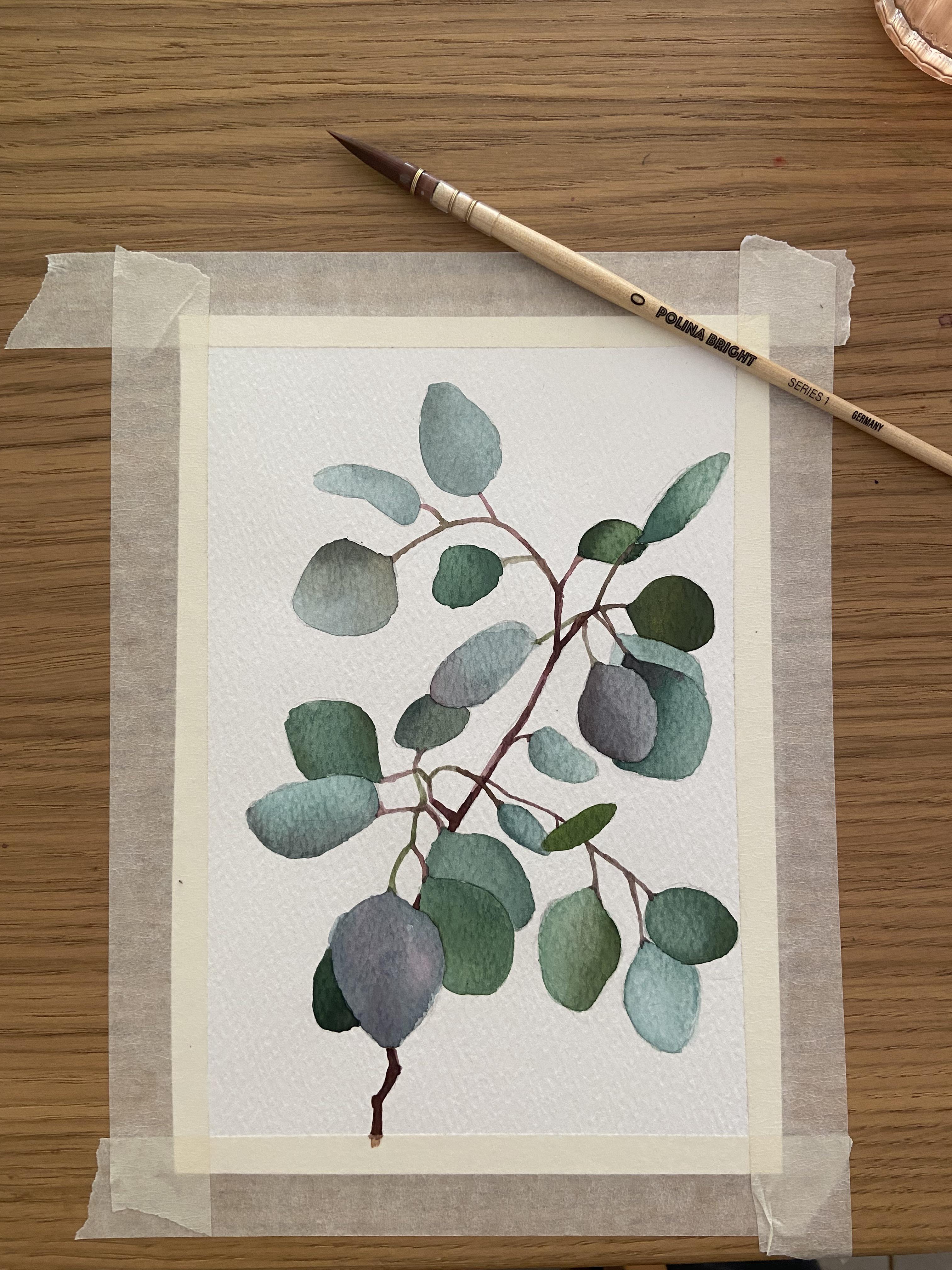 Gum leaves r/Watercolor