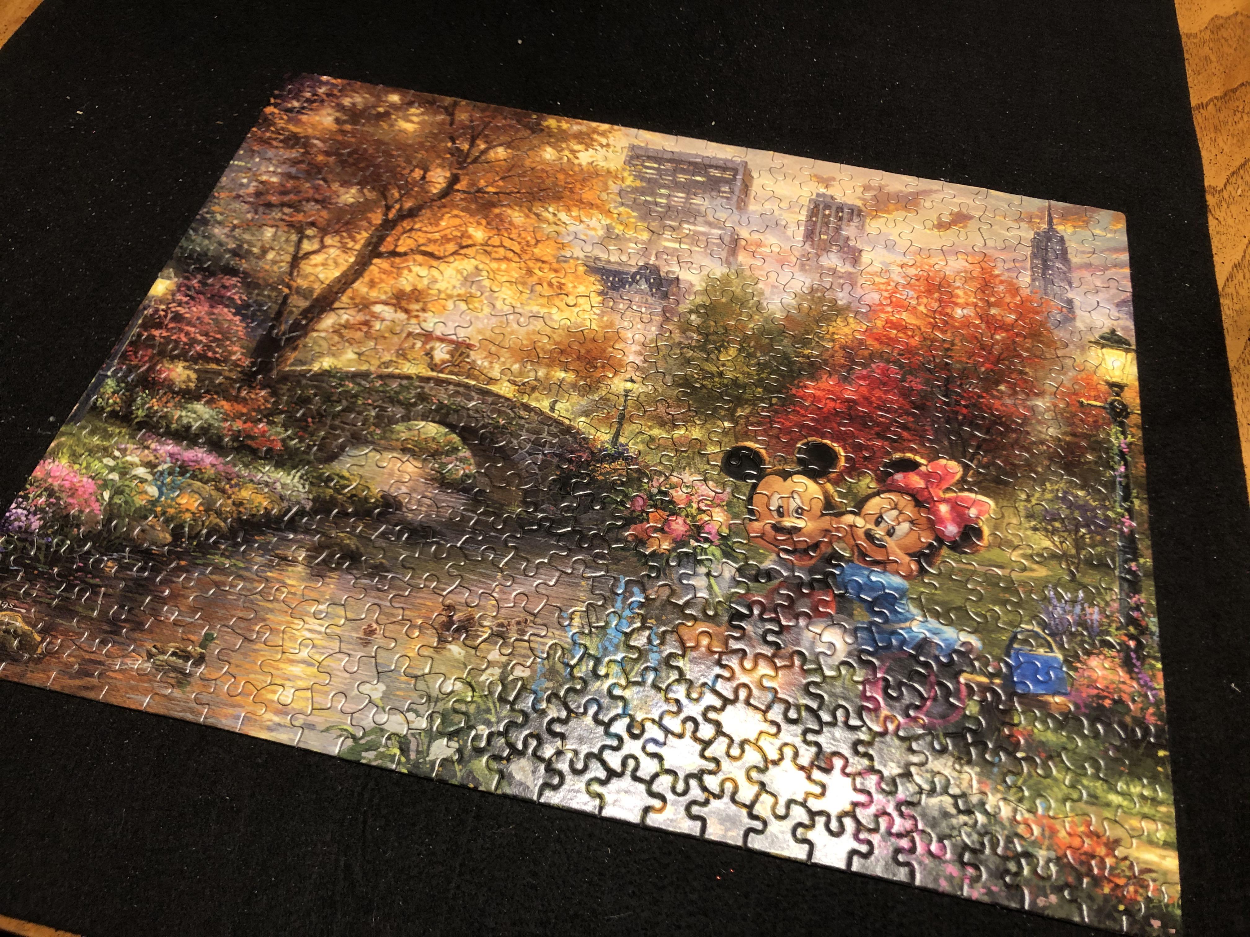 500 piece Thomas Kinkade Disney puzzle! r/Jigsawpuzzles
