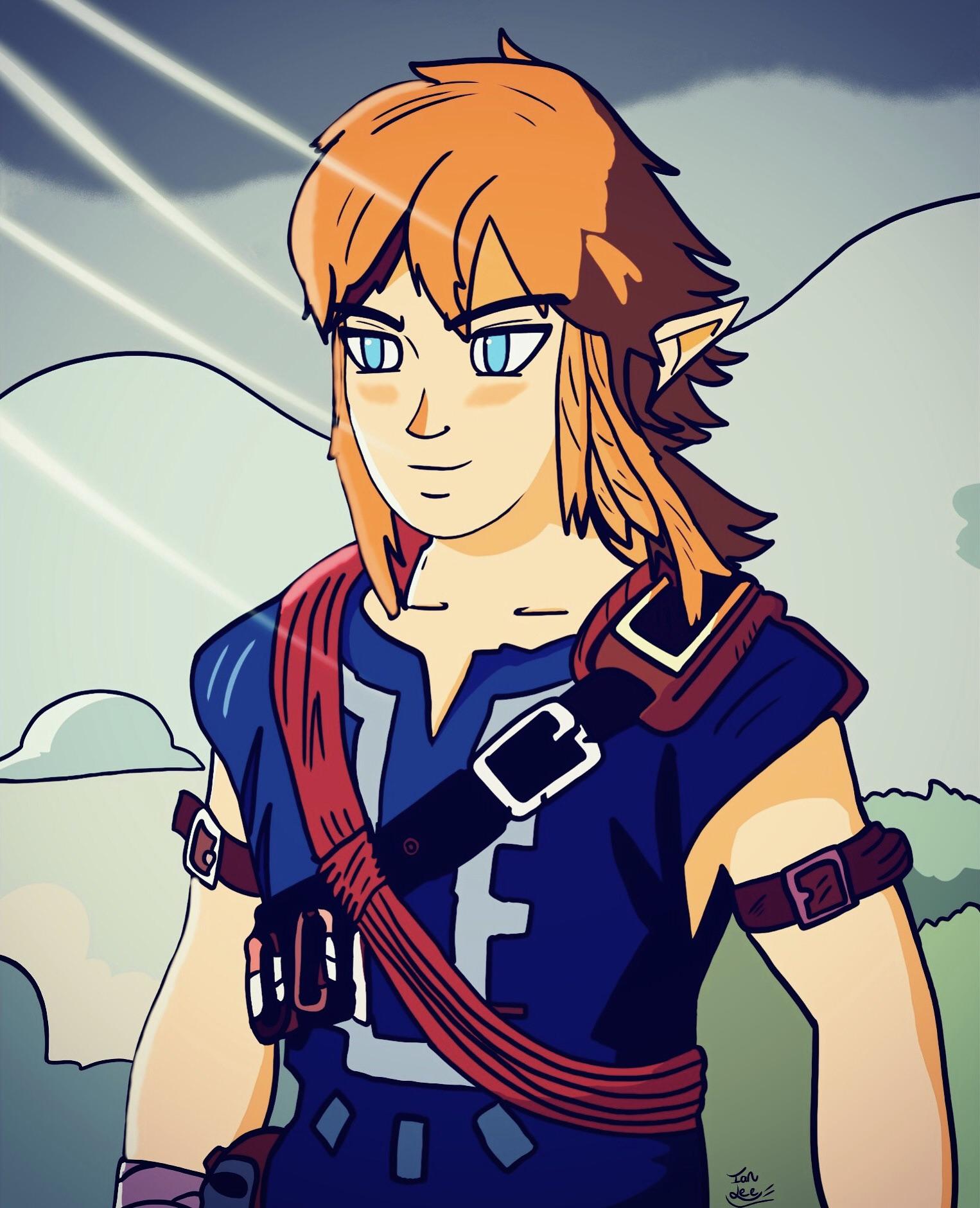 Hiker link doodle r/zelda