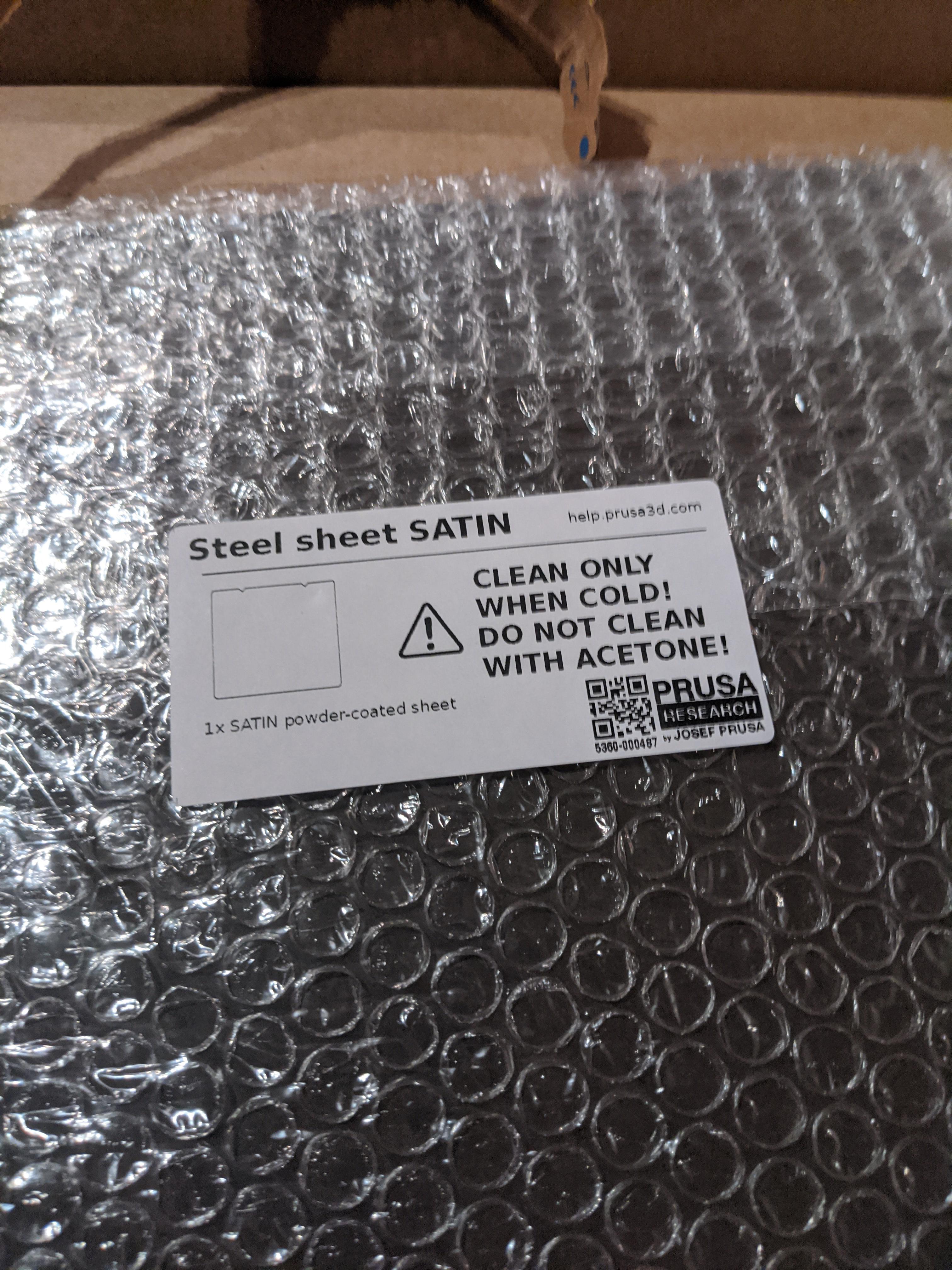 Black friday satin sheet thank you prusa