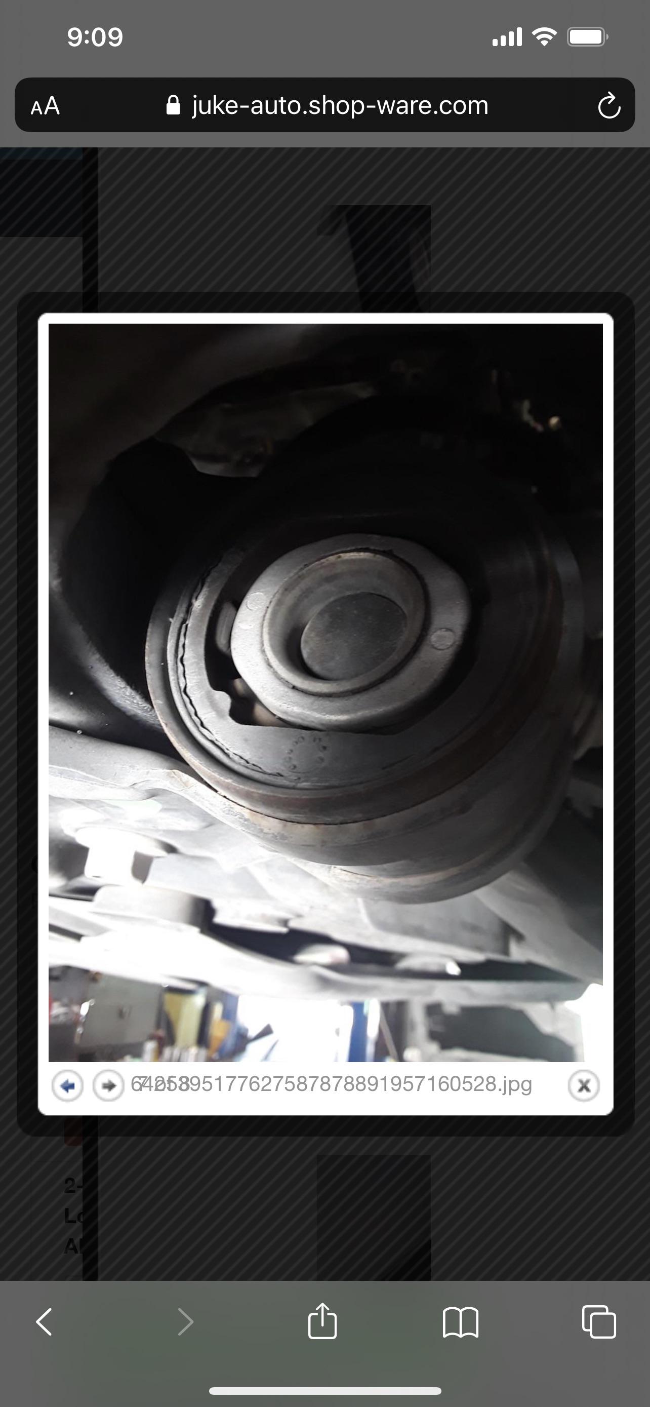 Lower control arm bushing cracked, how serious is this? Mechanic quoted
