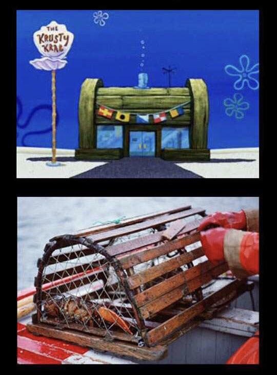The Krusty Krab is actually a crab trap. r/TVDetails