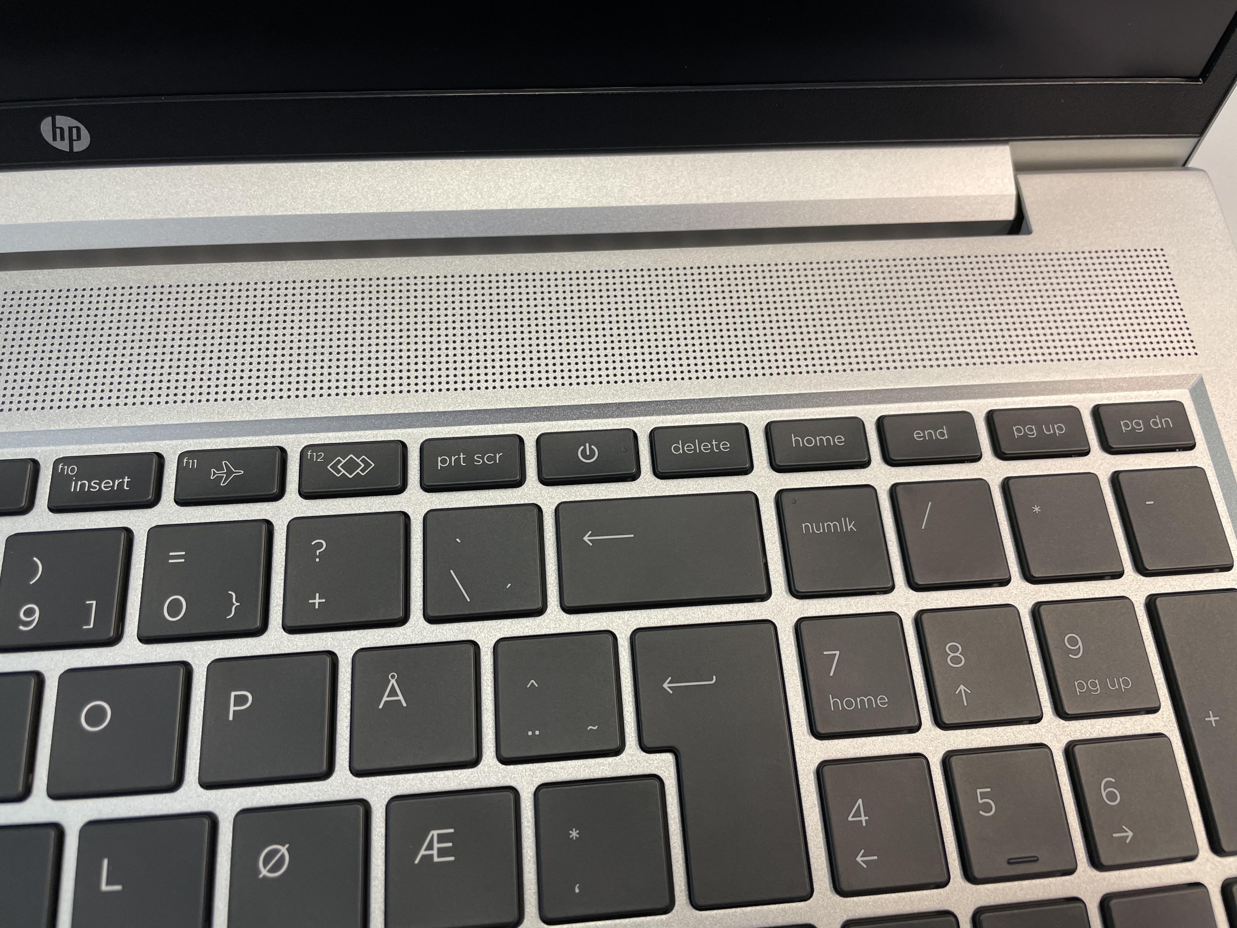 I just bought a brand new 2k HP laptop. Guess where they placed the