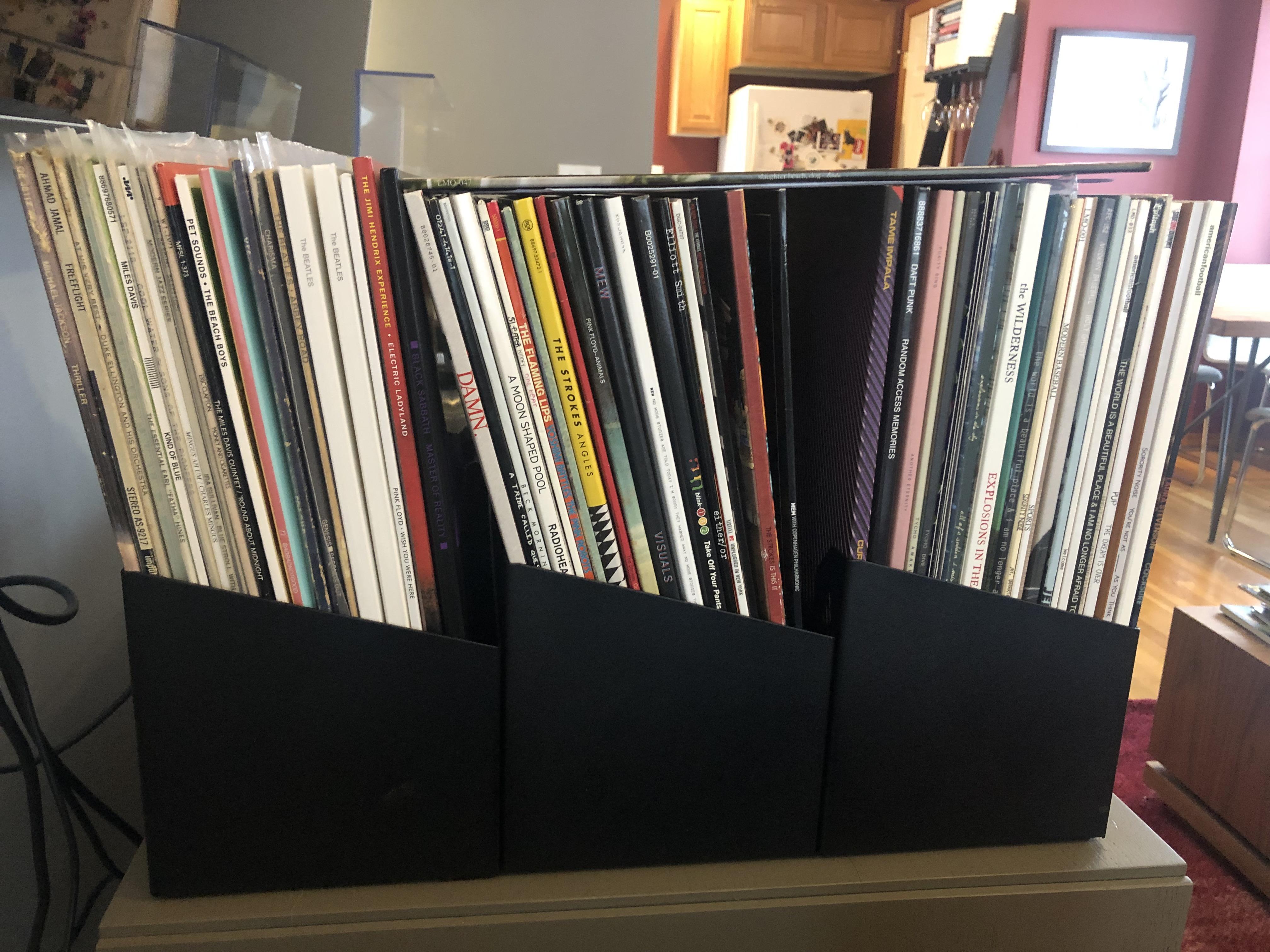 I may have a vinyl addiction. This is what I’ve accumulated over two