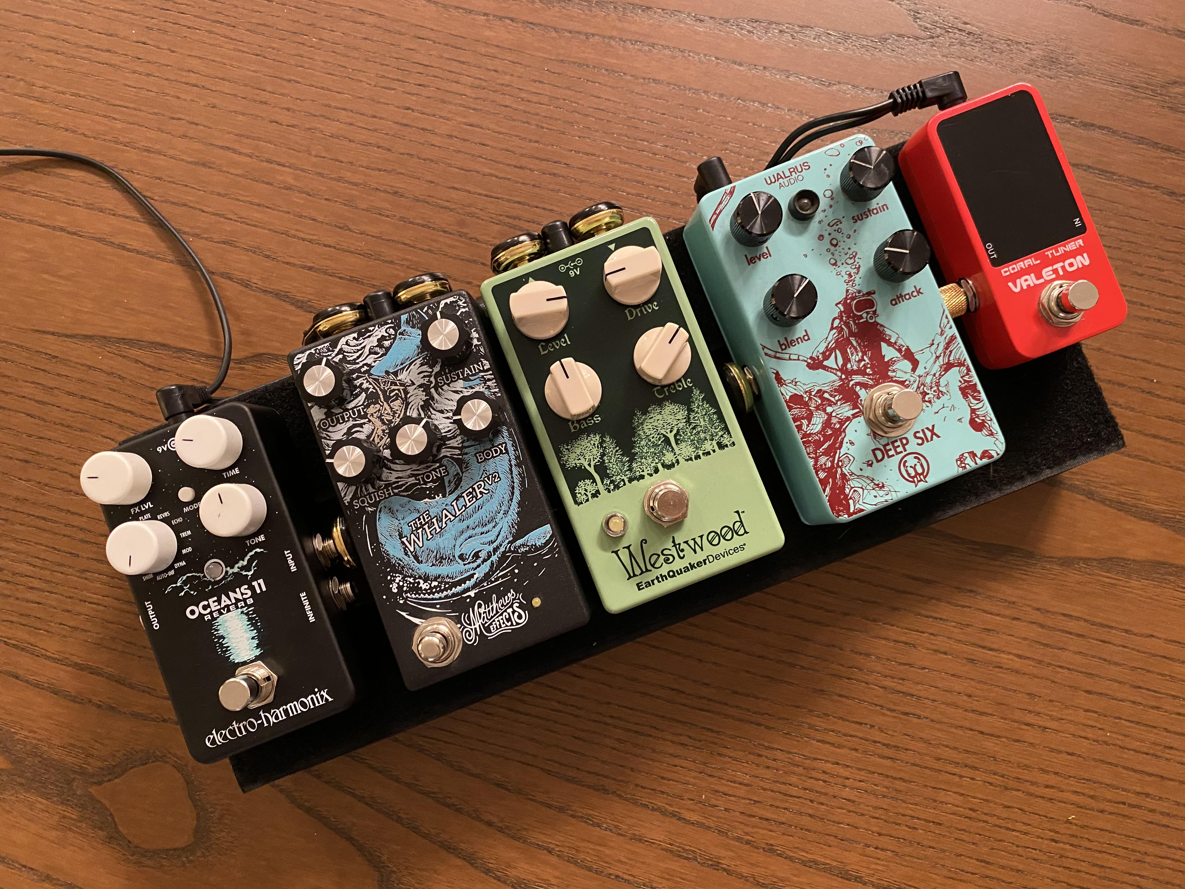 Just finished my Pedaltrain nano board for my pop punk/emo rock band