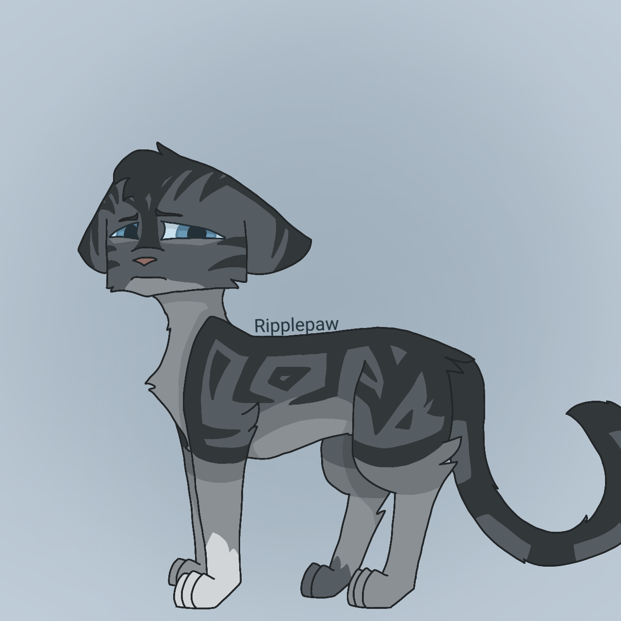 My Warrior Cat OC Ripplepaw D (I need some warrior name ideas for him