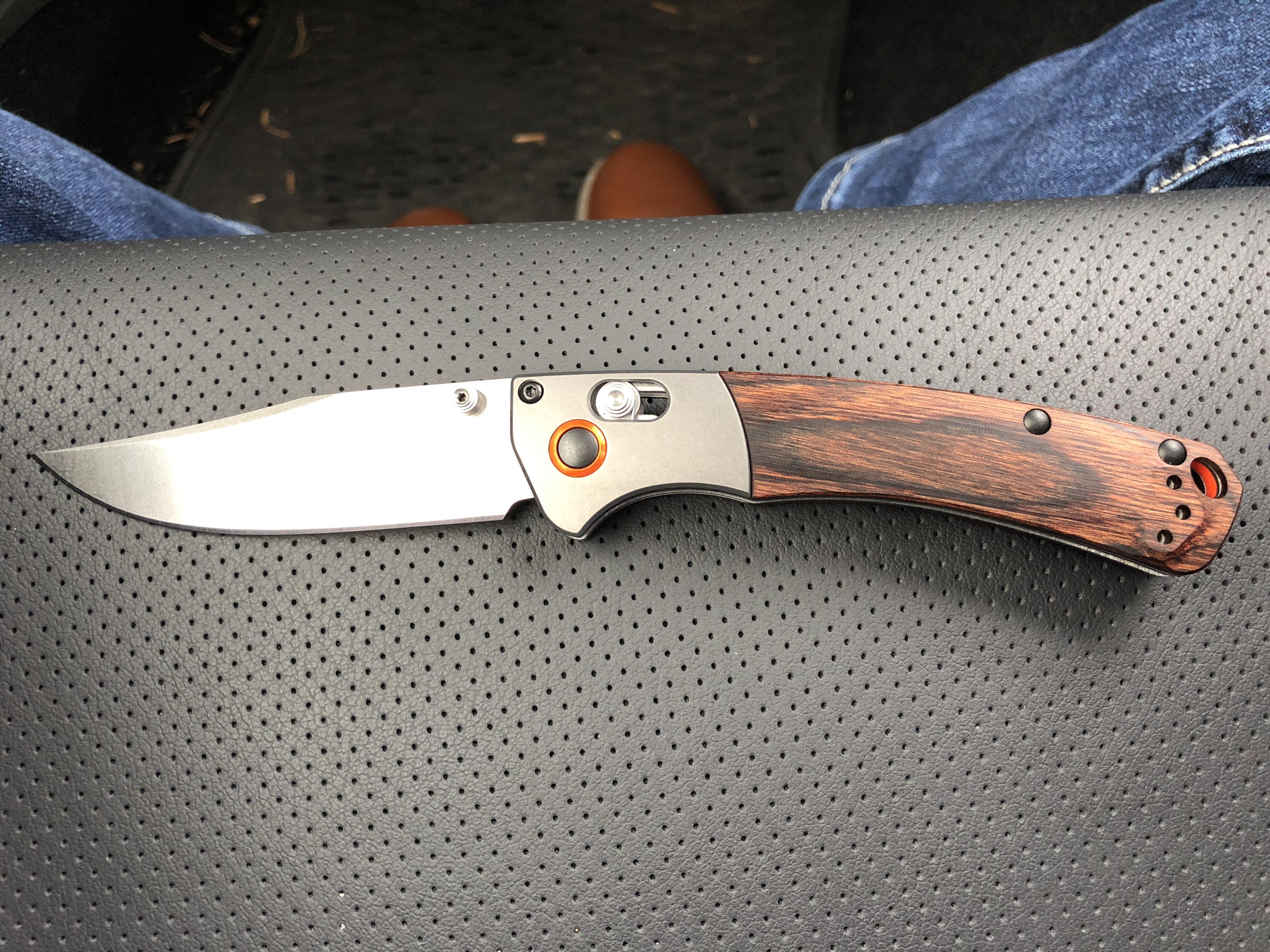 NKD Benchmade Mini Crooked River. My first ever knife straight from