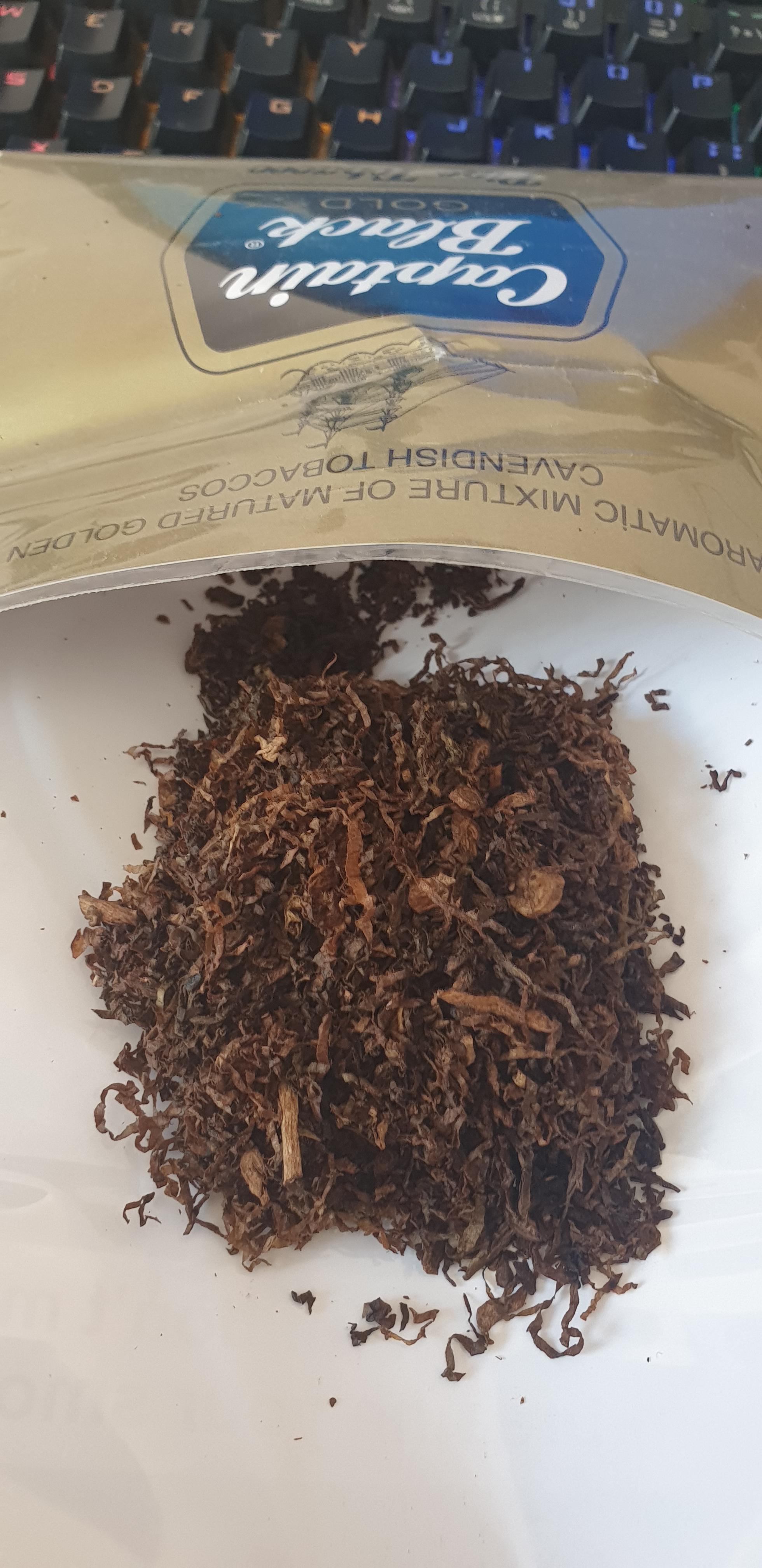 Fake Captain Black Gold Tobacco (looks like RYO Tobacco to me ) r