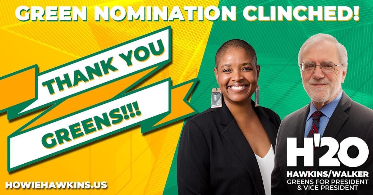 With this weekend’s victories the Hawkins/Walker Campaign has now won