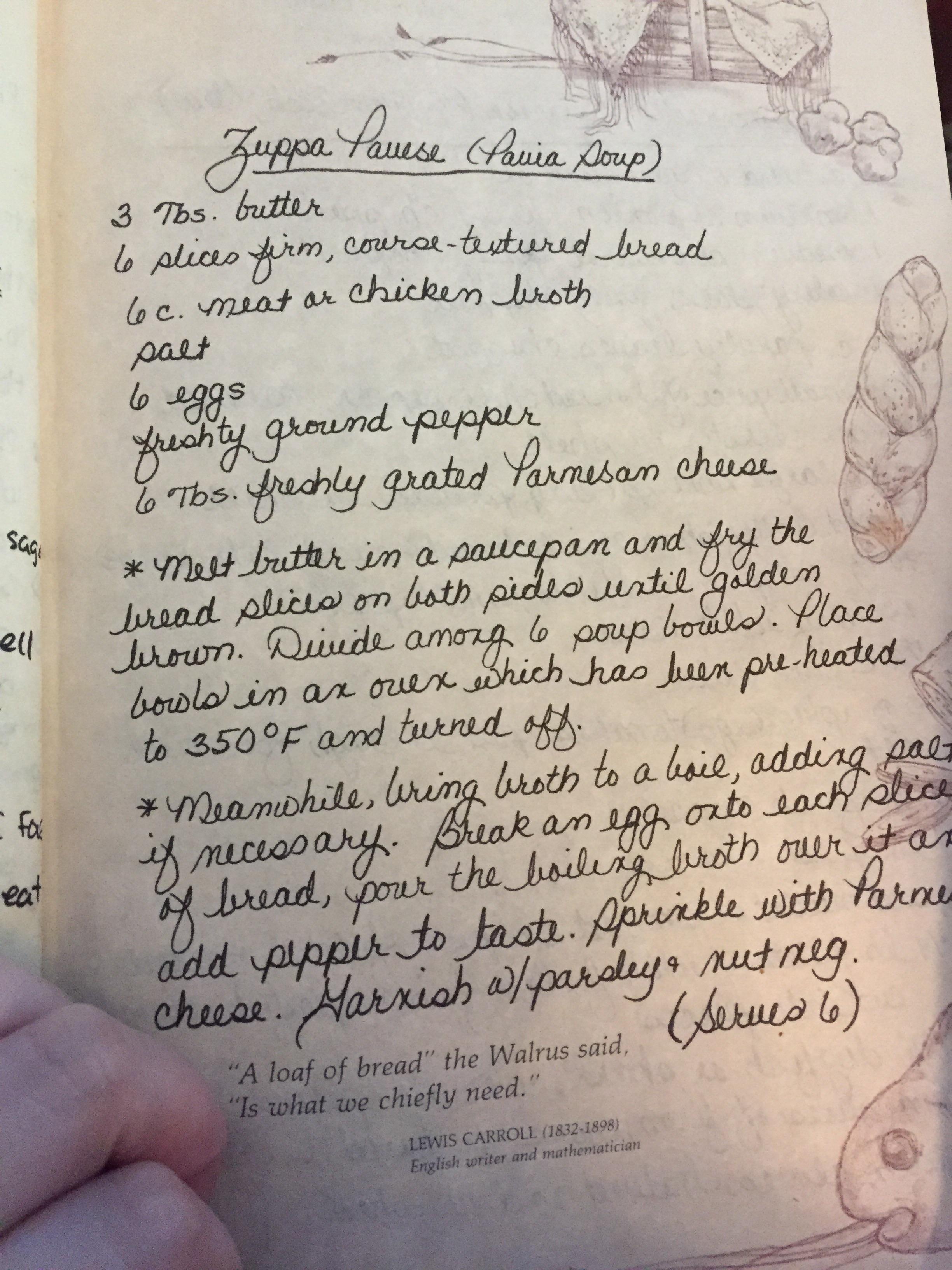 My grandmother’s handwritten recipes have such beautiful penmanship