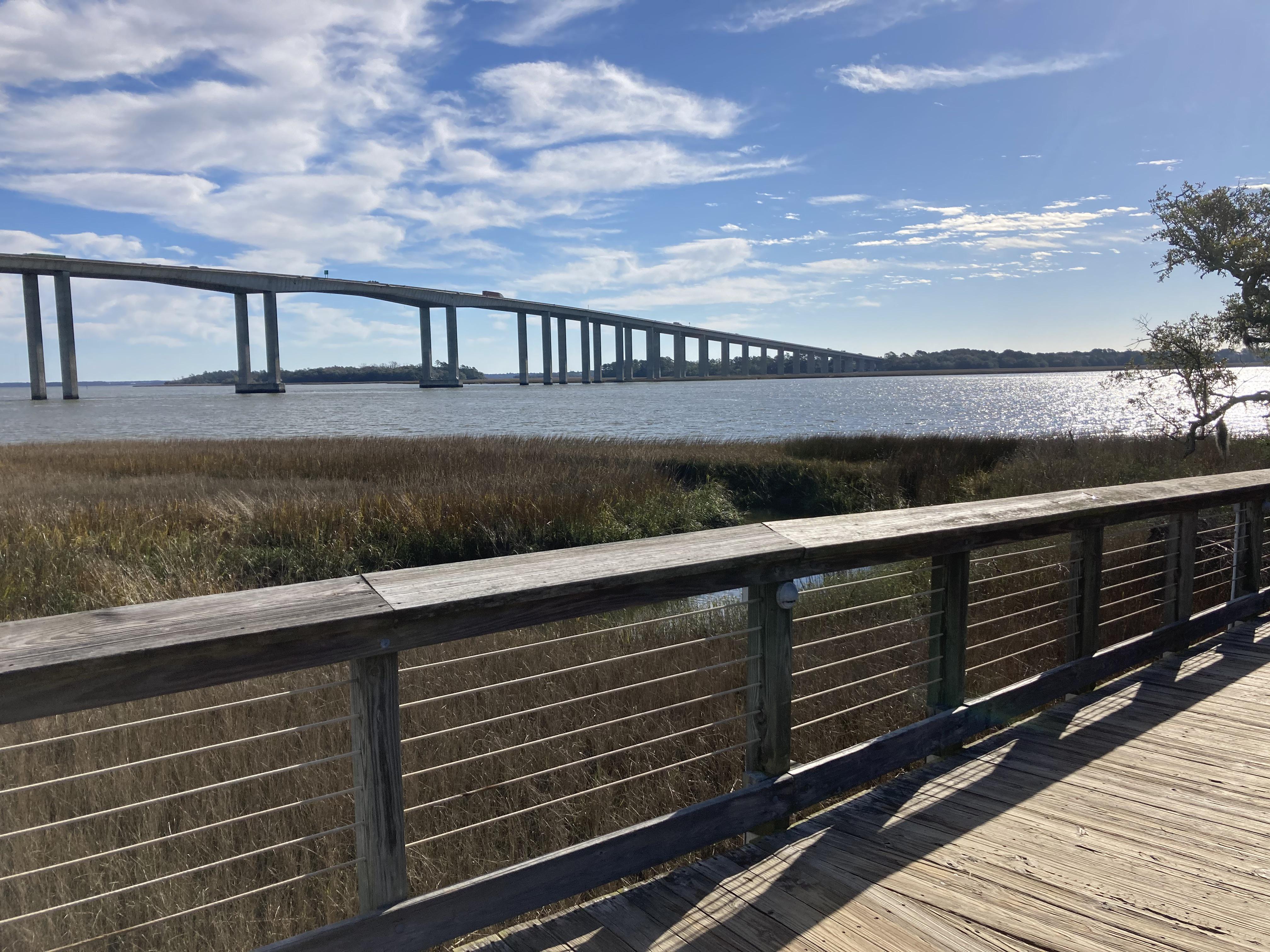 Wando River Bridge, Daniel Island, SC USA r/bridgeporn