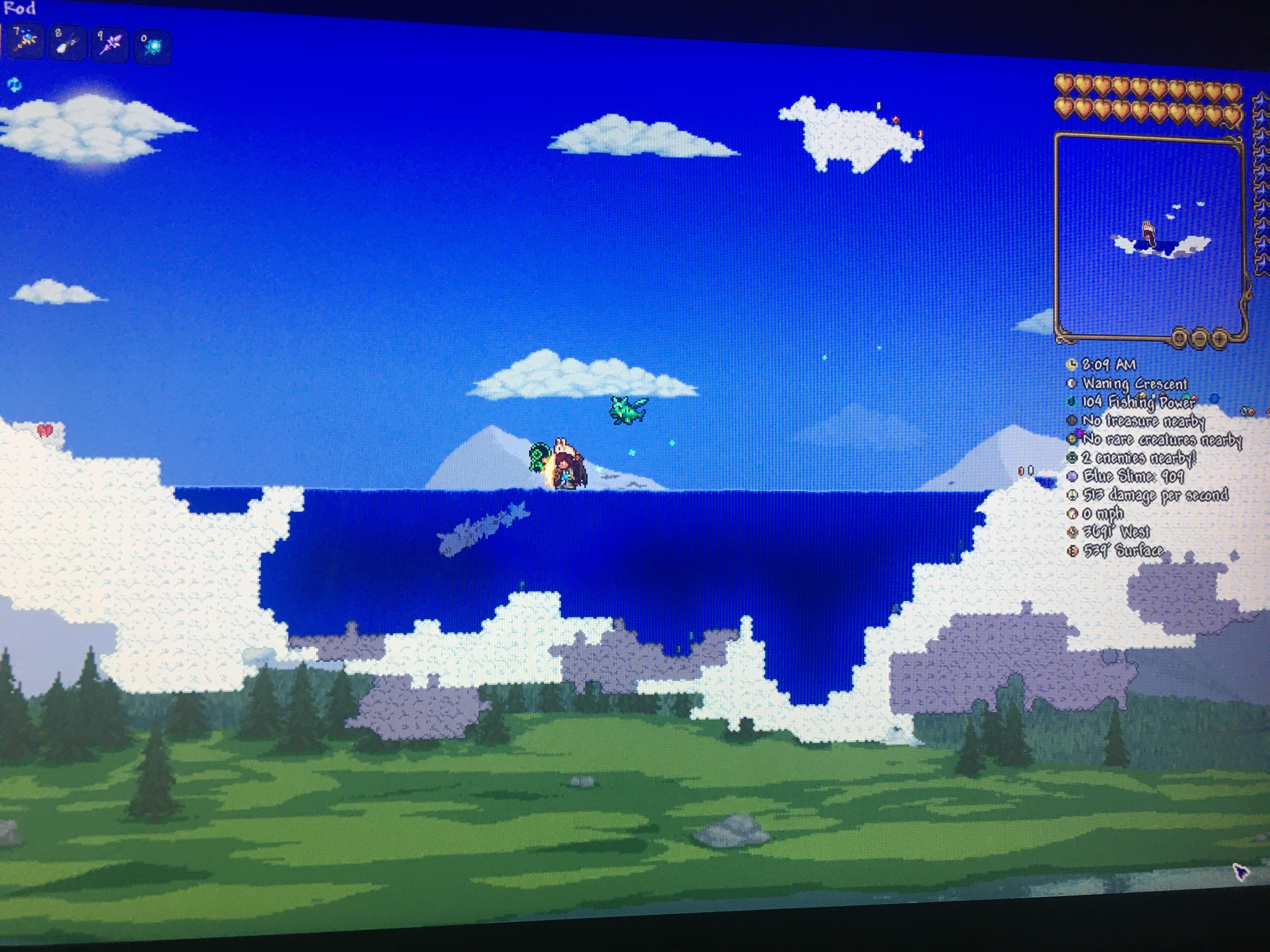 I need some help, I have a sky lake used for fishing quests however I