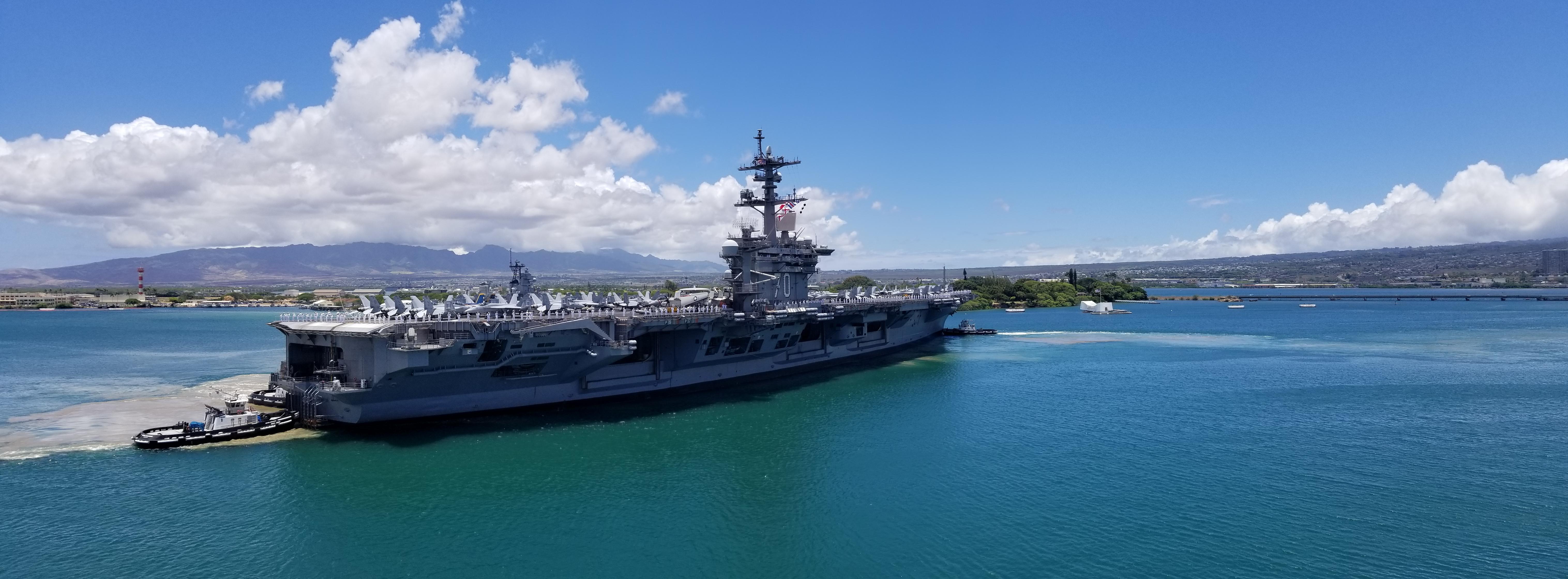 Carrier in Pearl Harbor r/navy