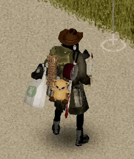 Imay have a hobo girl r/projectzomboid