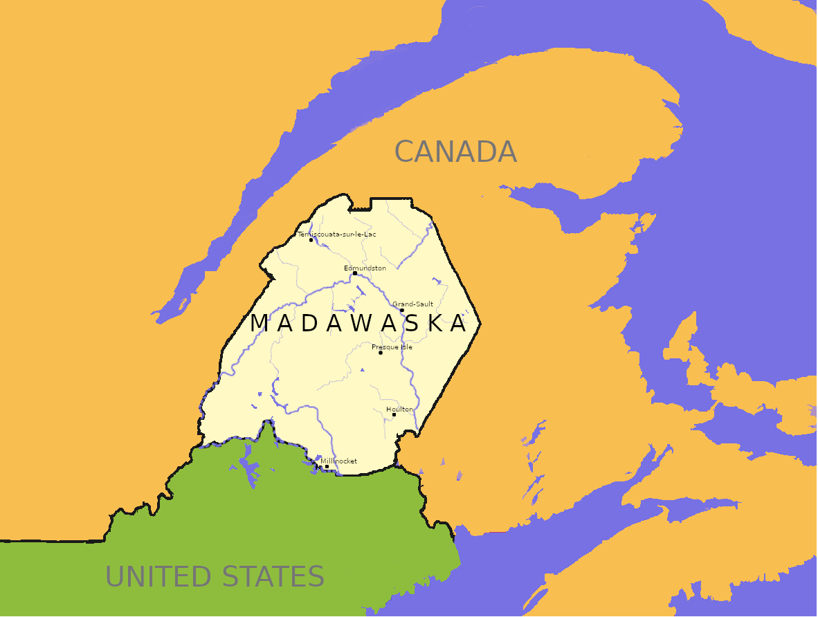 The Second Republic of Madawaska r/imaginarymaps