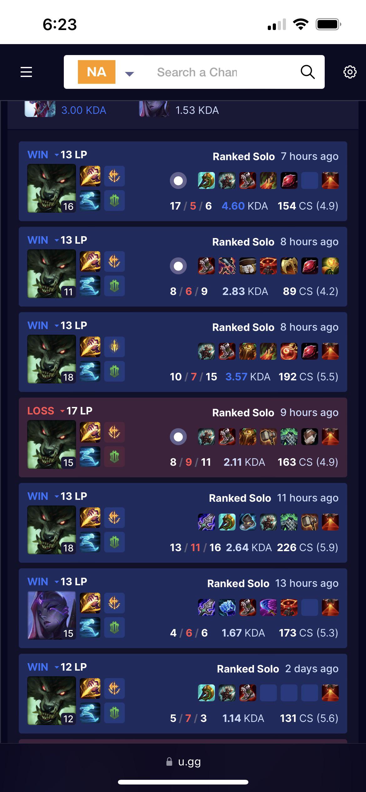 LP gains r/warwickmains