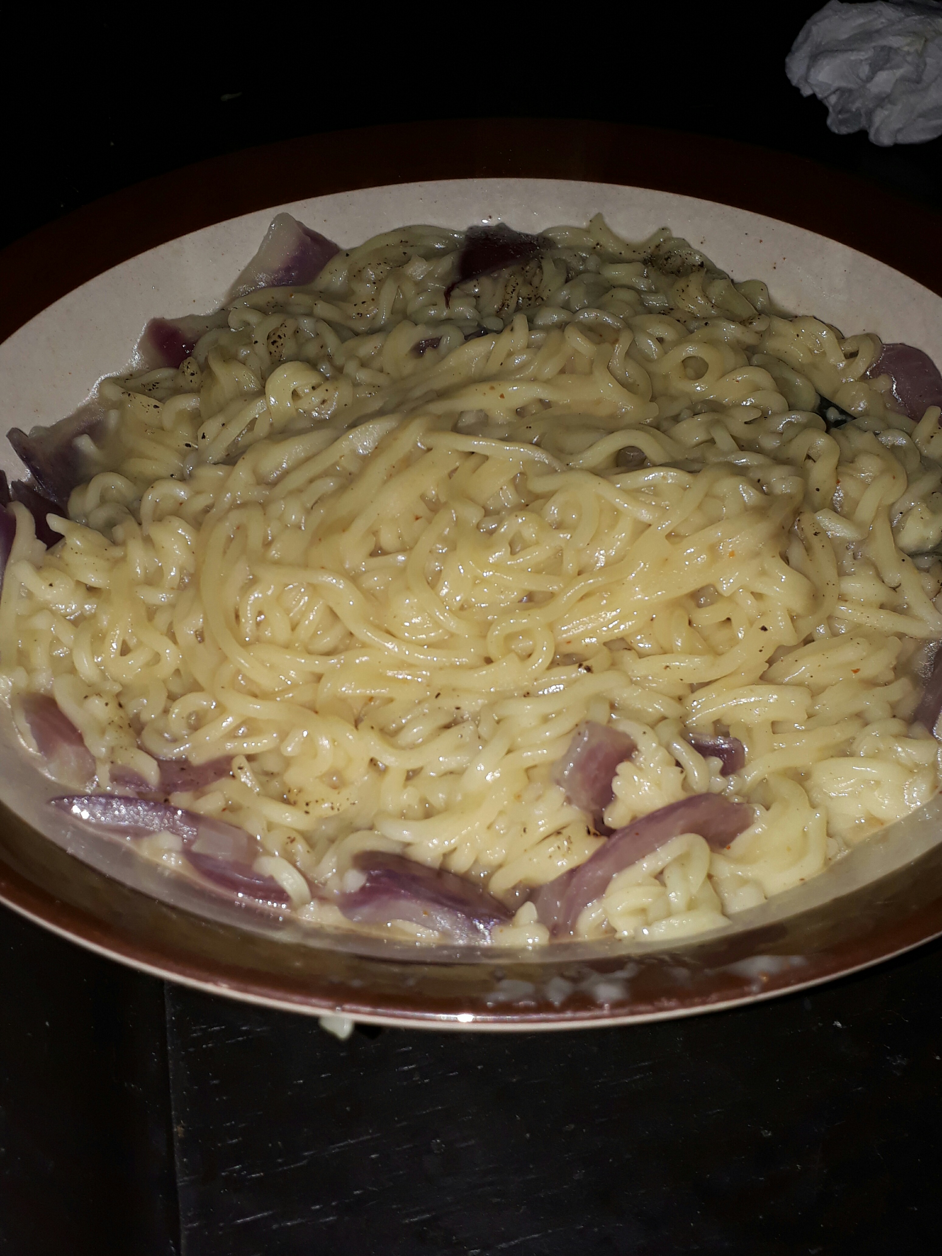 My friend showing off his slimy ramen noodles r/shittyfoodporn
