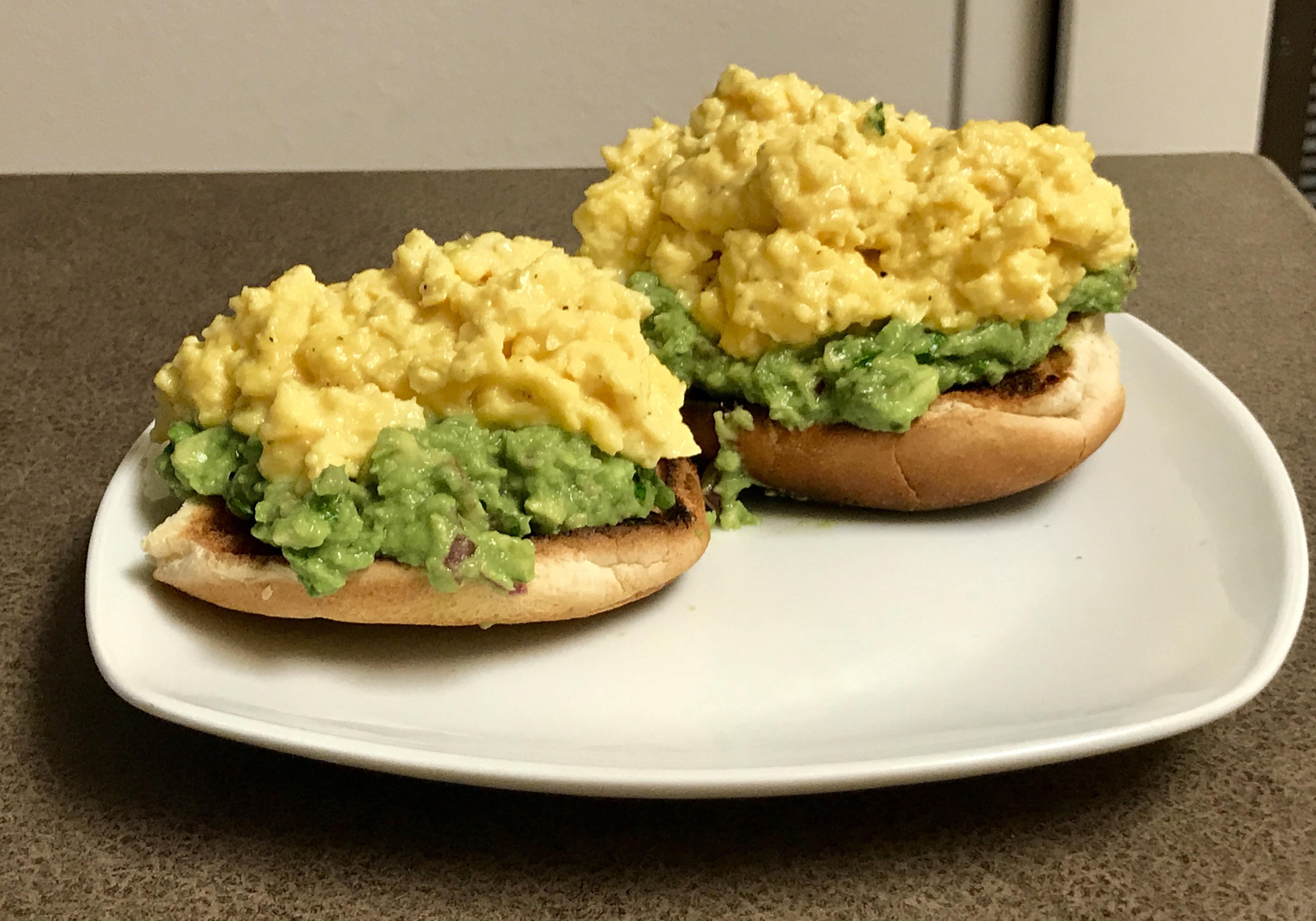 [Homemade] Avocado Toast with Ramsay Style Scrambled Eggs food