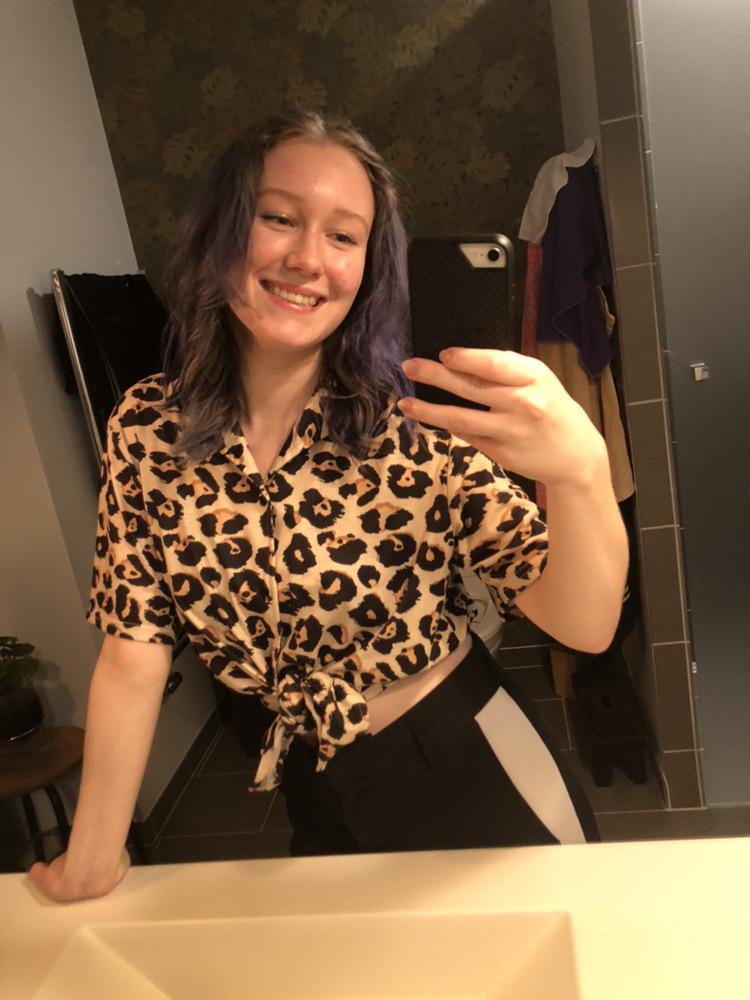 Who says blue hair (and a loud print) is unprofessional? I just got my